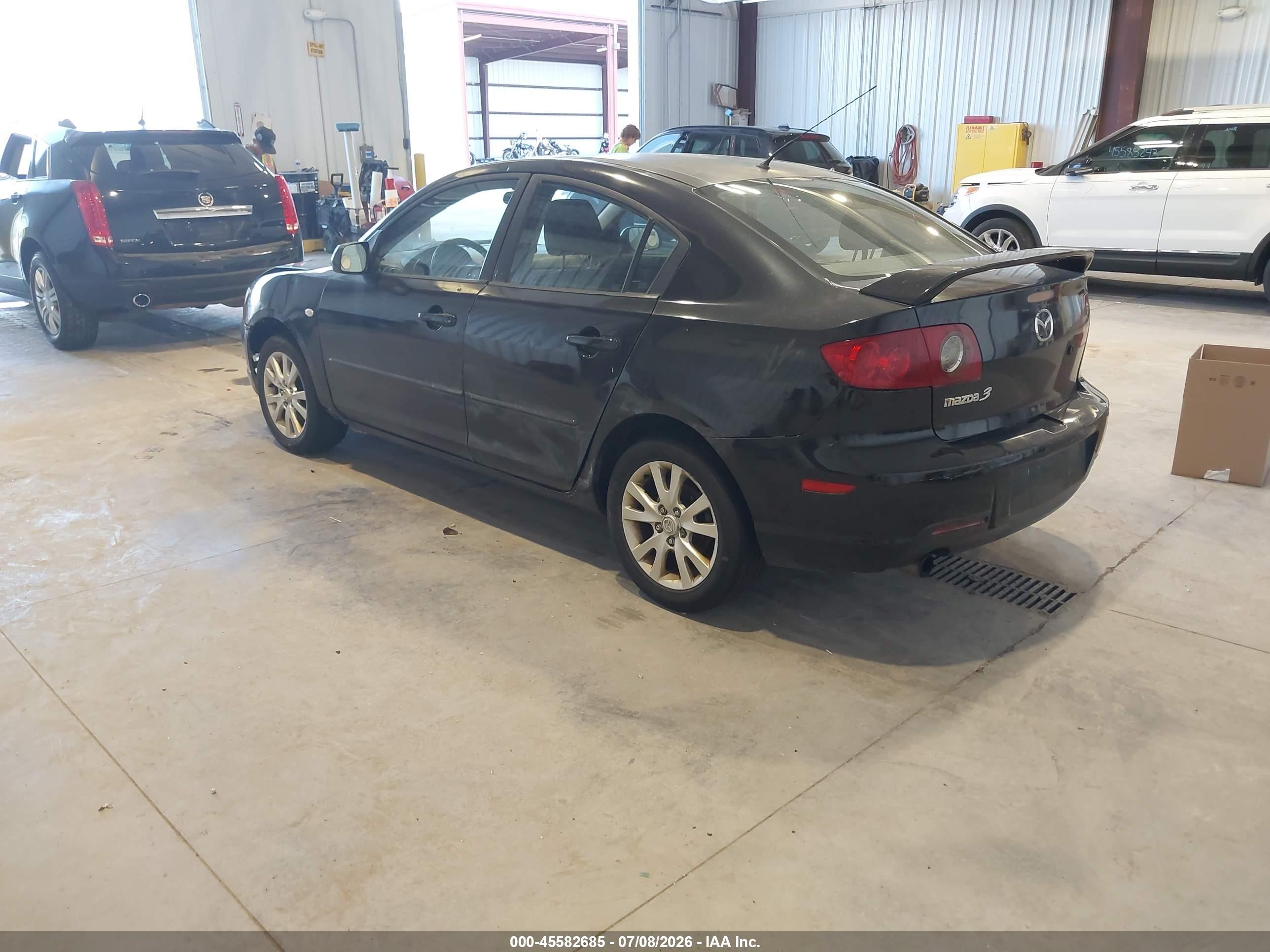 2007 Mazda Mazda3 I Sport Черный vin: JM1BK12F071628333