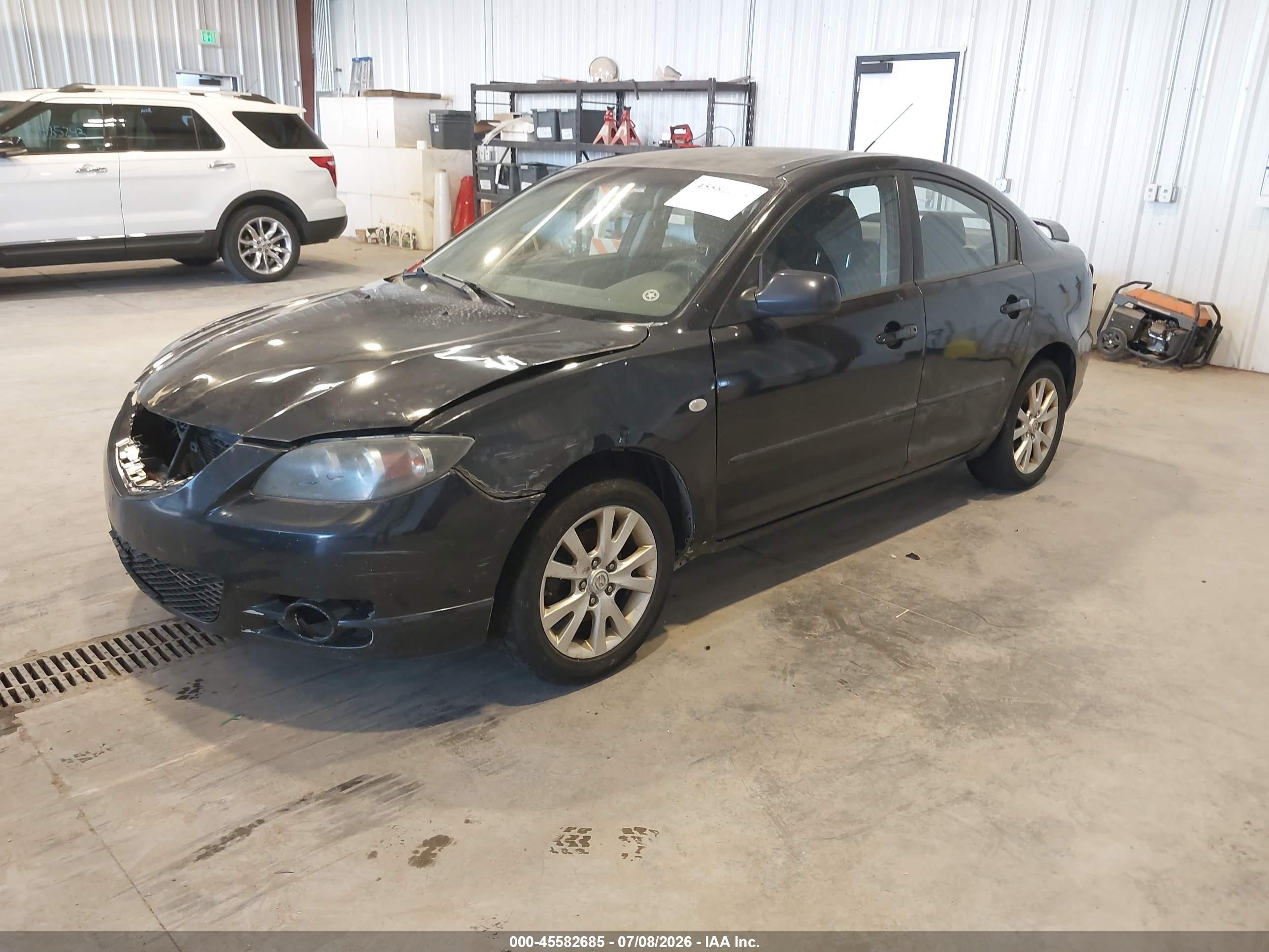 2007 Mazda Mazda3 I Sport Черный vin: JM1BK12F071628333