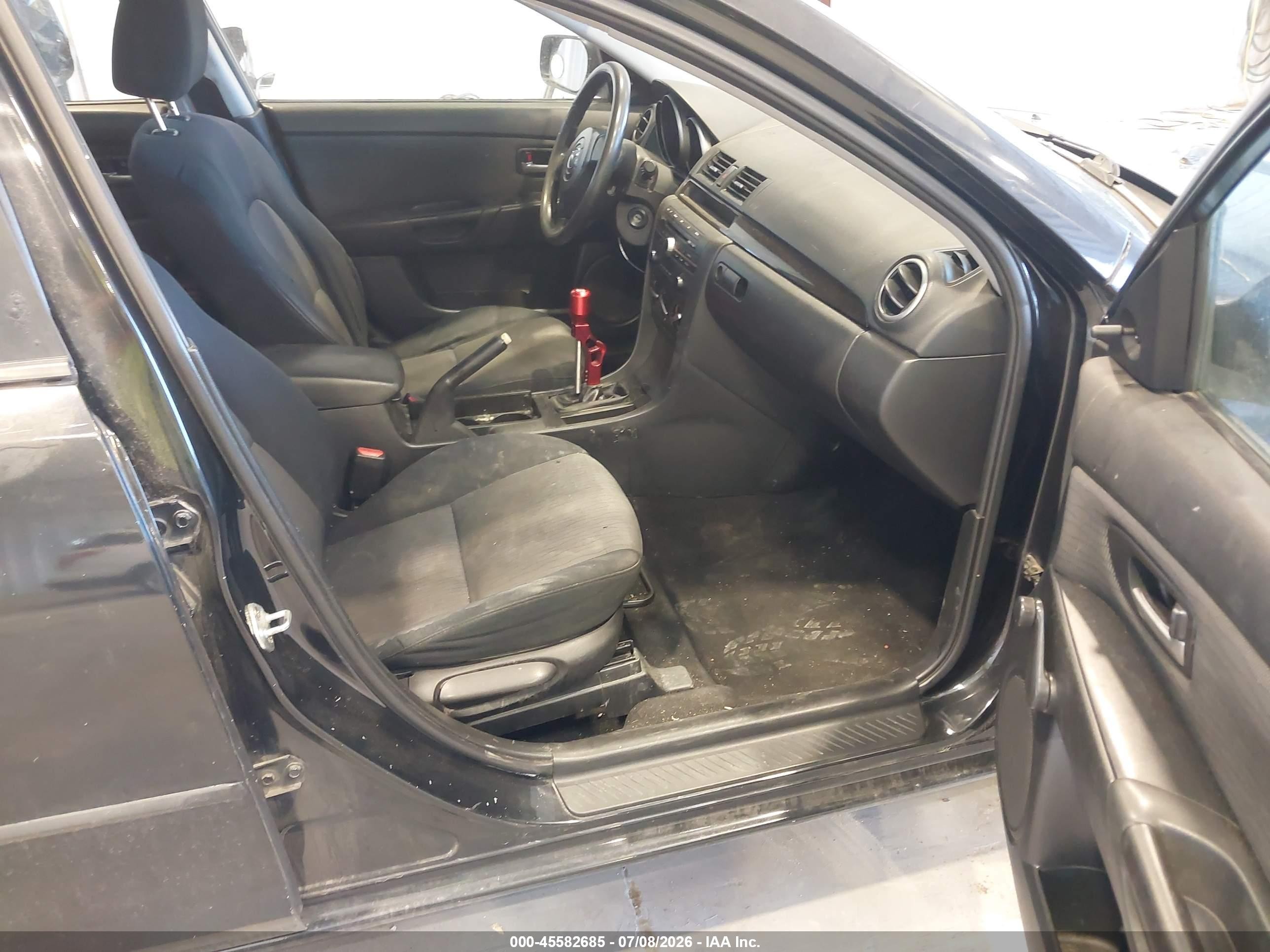 2007 Mazda Mazda3 I Sport Черный vin: JM1BK12F071628333