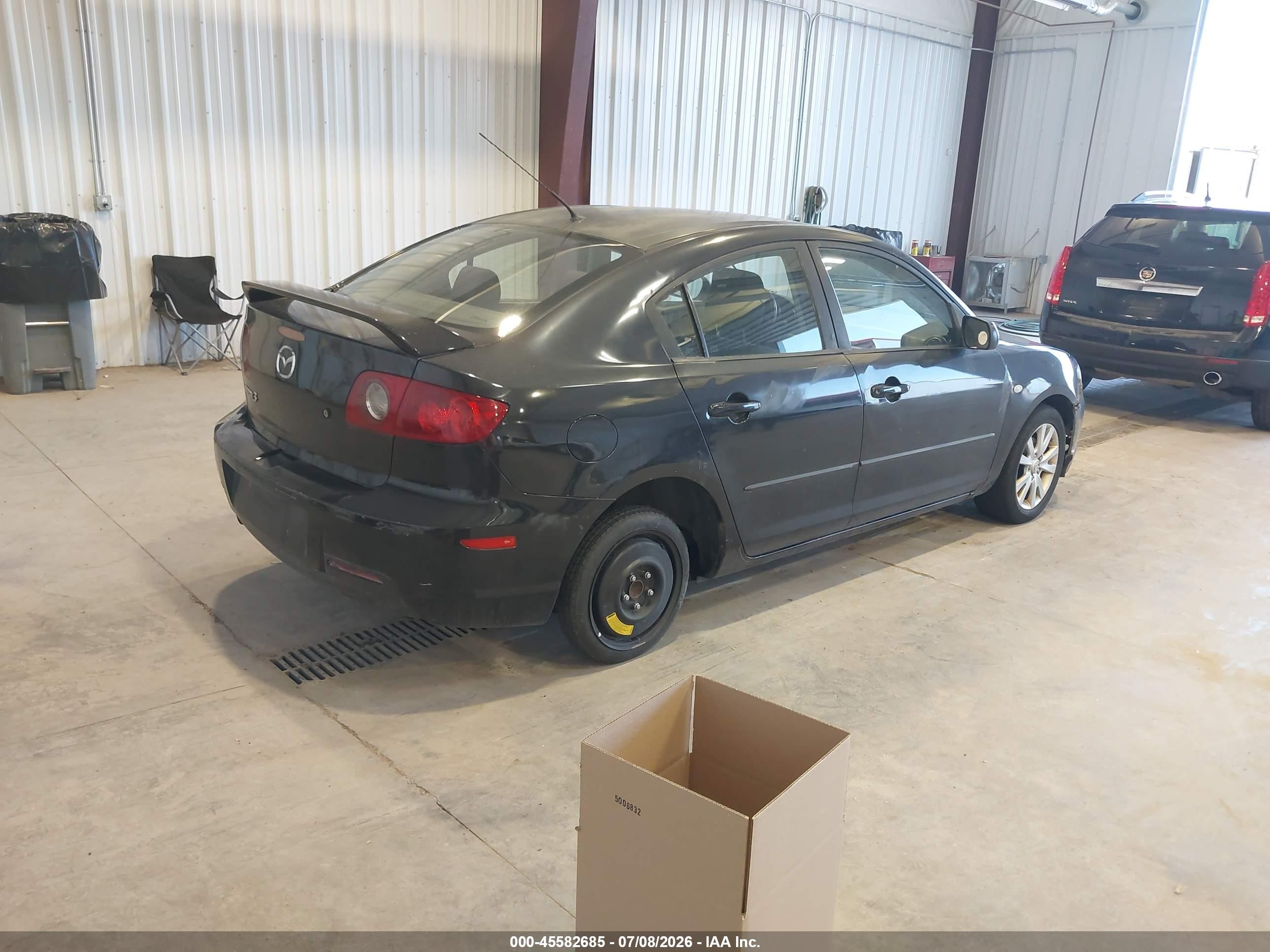 2007 Mazda Mazda3 I Sport Черный vin: JM1BK12F071628333