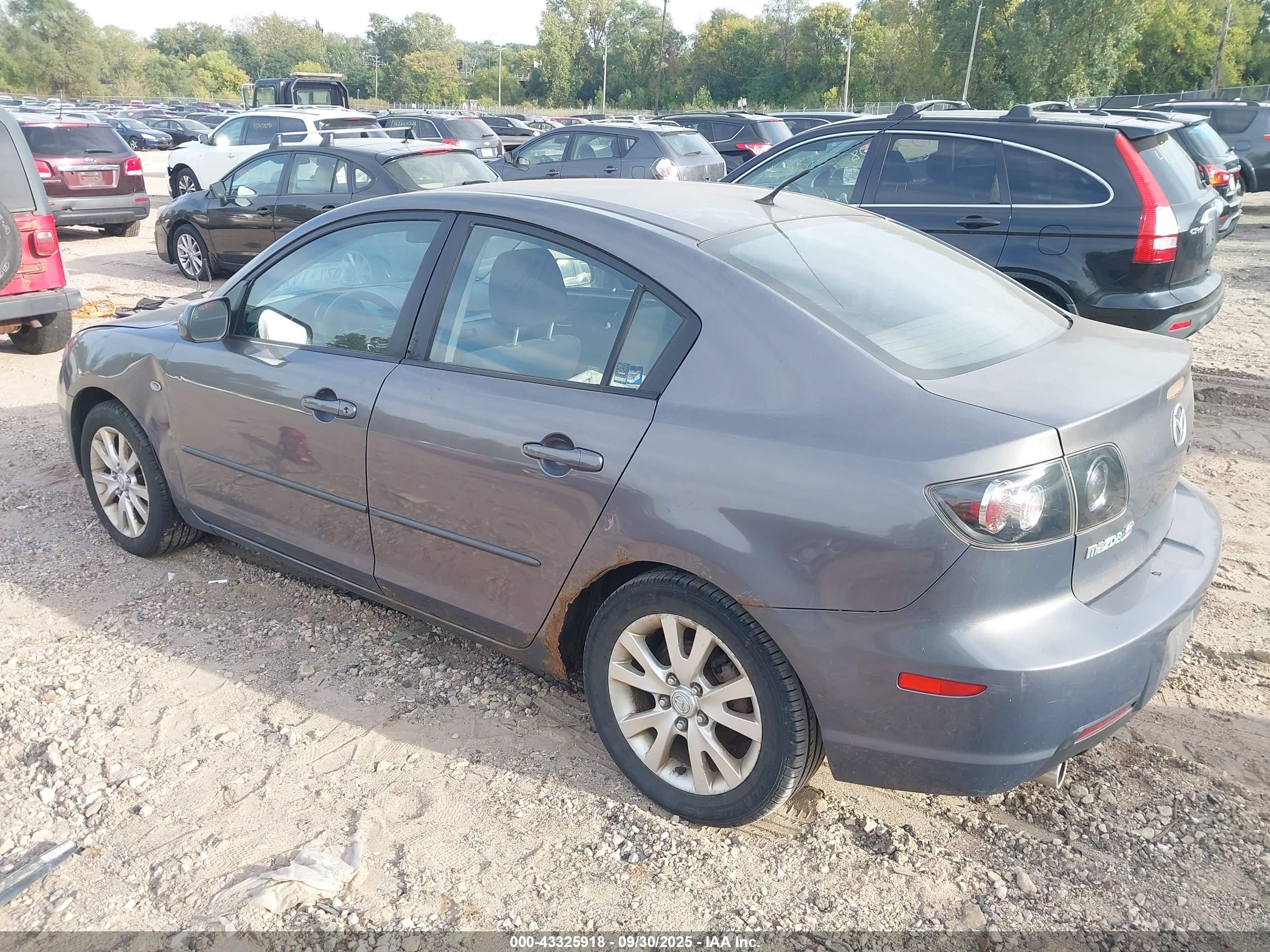 2007 Mazda 3 I Серый vin: JM1BK12F071628879