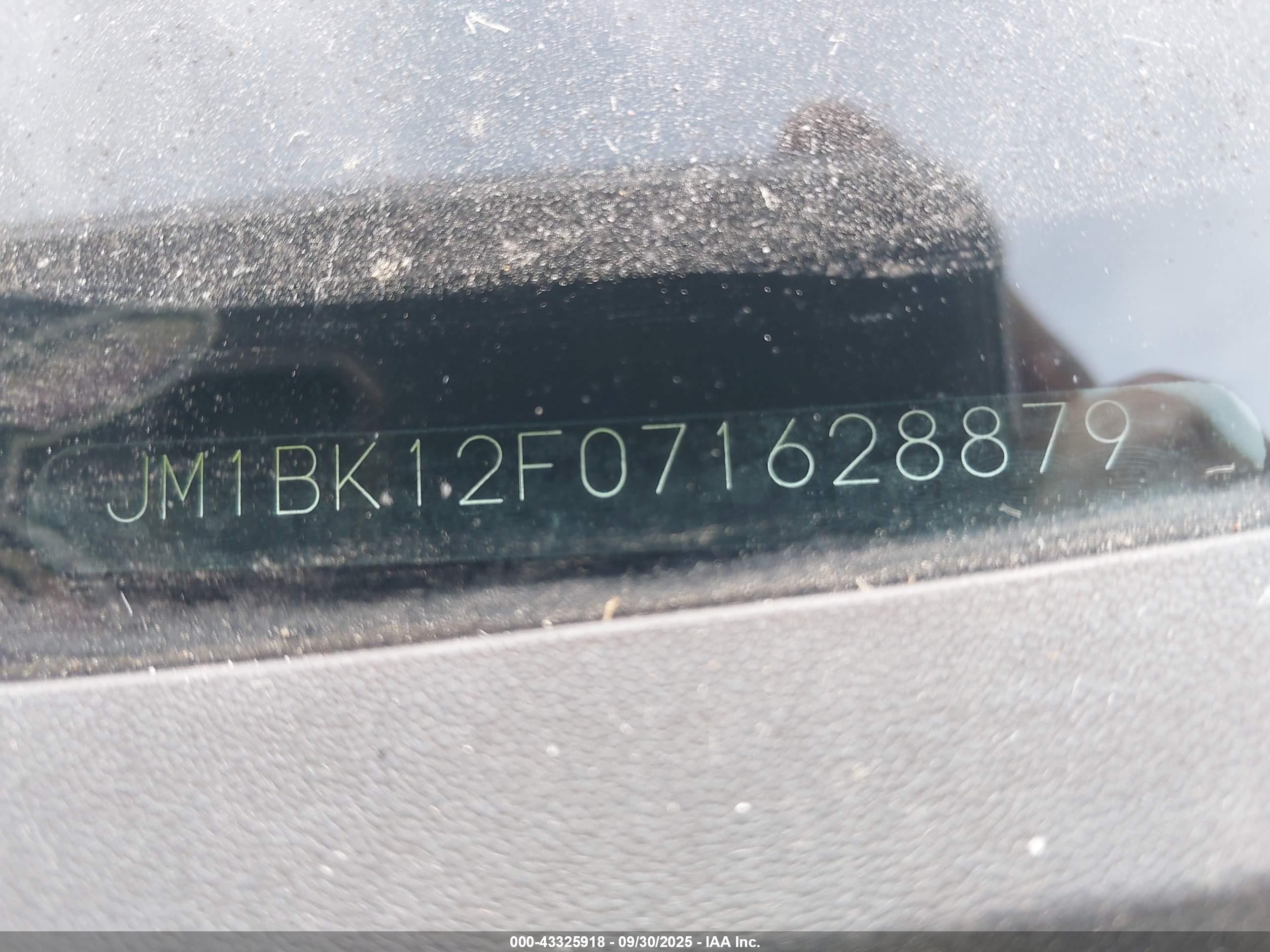 2007 Mazda 3 I Серый vin: JM1BK12F071628879