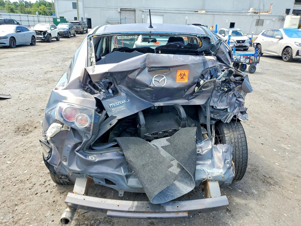 2007 Mazda 3 I Gray vin: JM1BK12F071688709