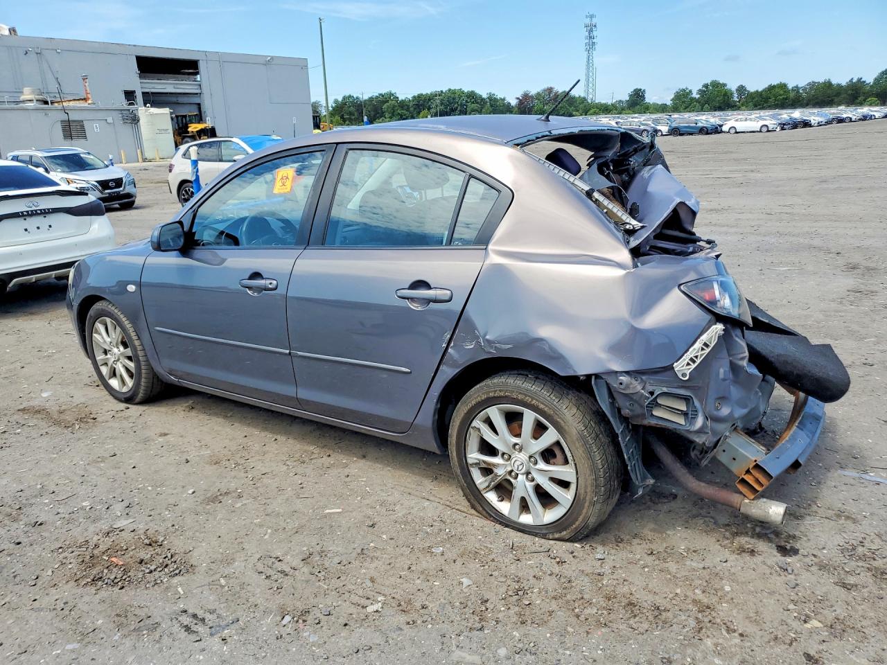 2007 Mazda 3 I Gray vin: JM1BK12F071688709