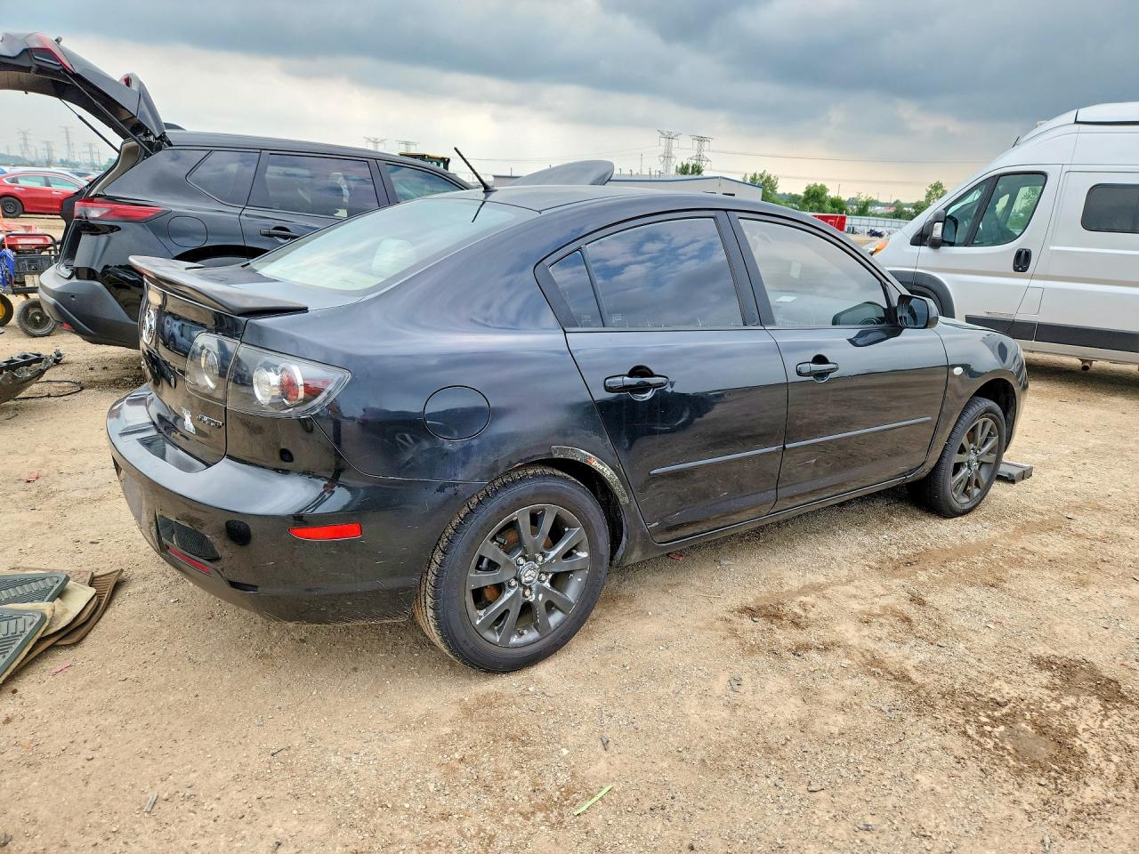 2007 Mazda 3 I Black vin: JM1BK12F071729940