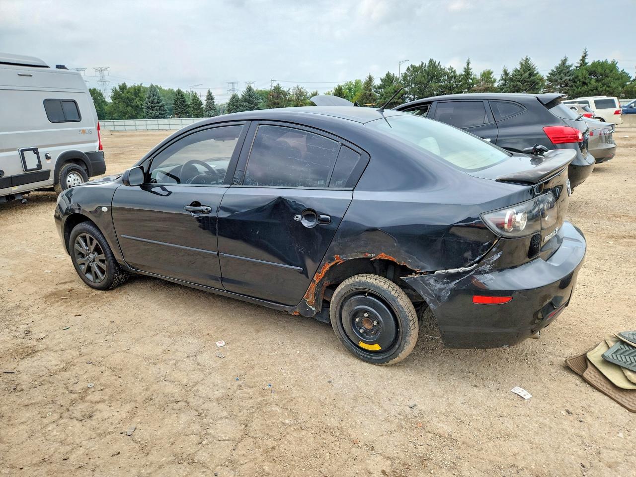 2007 Mazda 3 I Black vin: JM1BK12F071729940