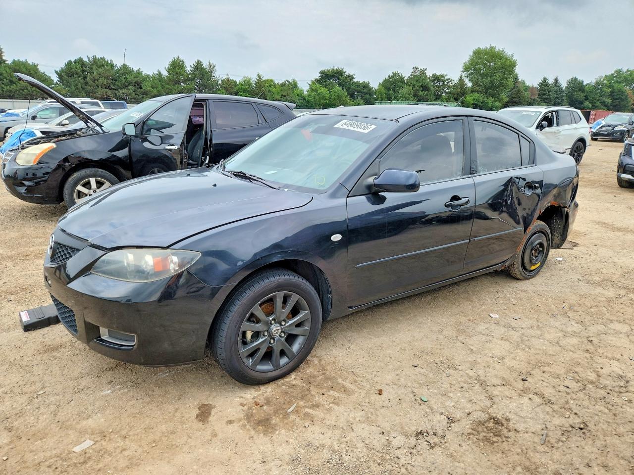 2007 Mazda 3 I Black vin: JM1BK12F071729940