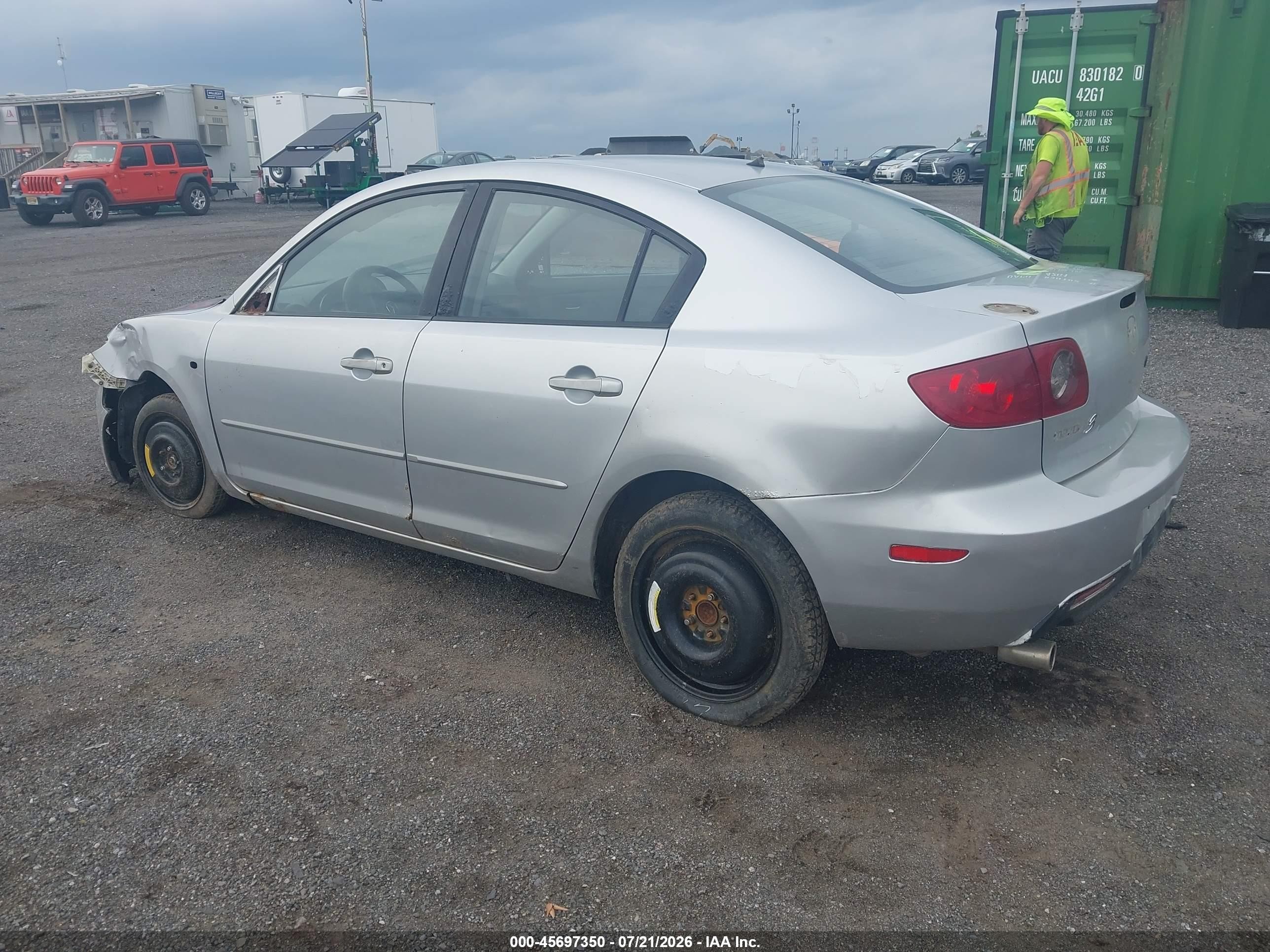 2005 Mazda Mazda3 I Серебряный vin: JM1BK12F151331035