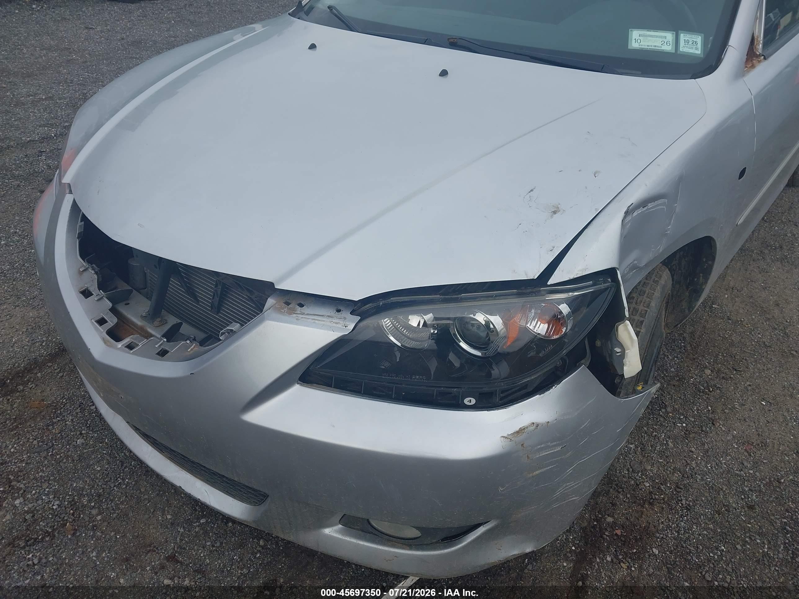 2005 Mazda Mazda3 I Серебряный vin: JM1BK12F151331035
