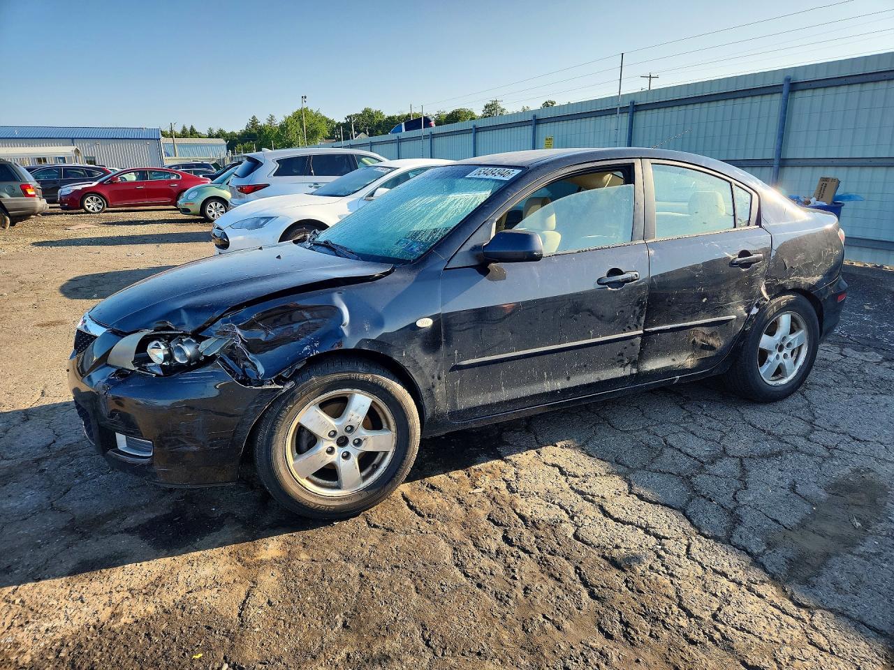 2007 Mazda 3 I Black vin: JM1BK12F171659963