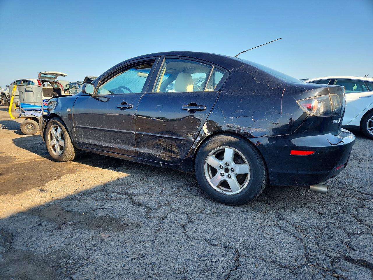 2007 Mazda 3 I Черный vin: JM1BK12F171659963