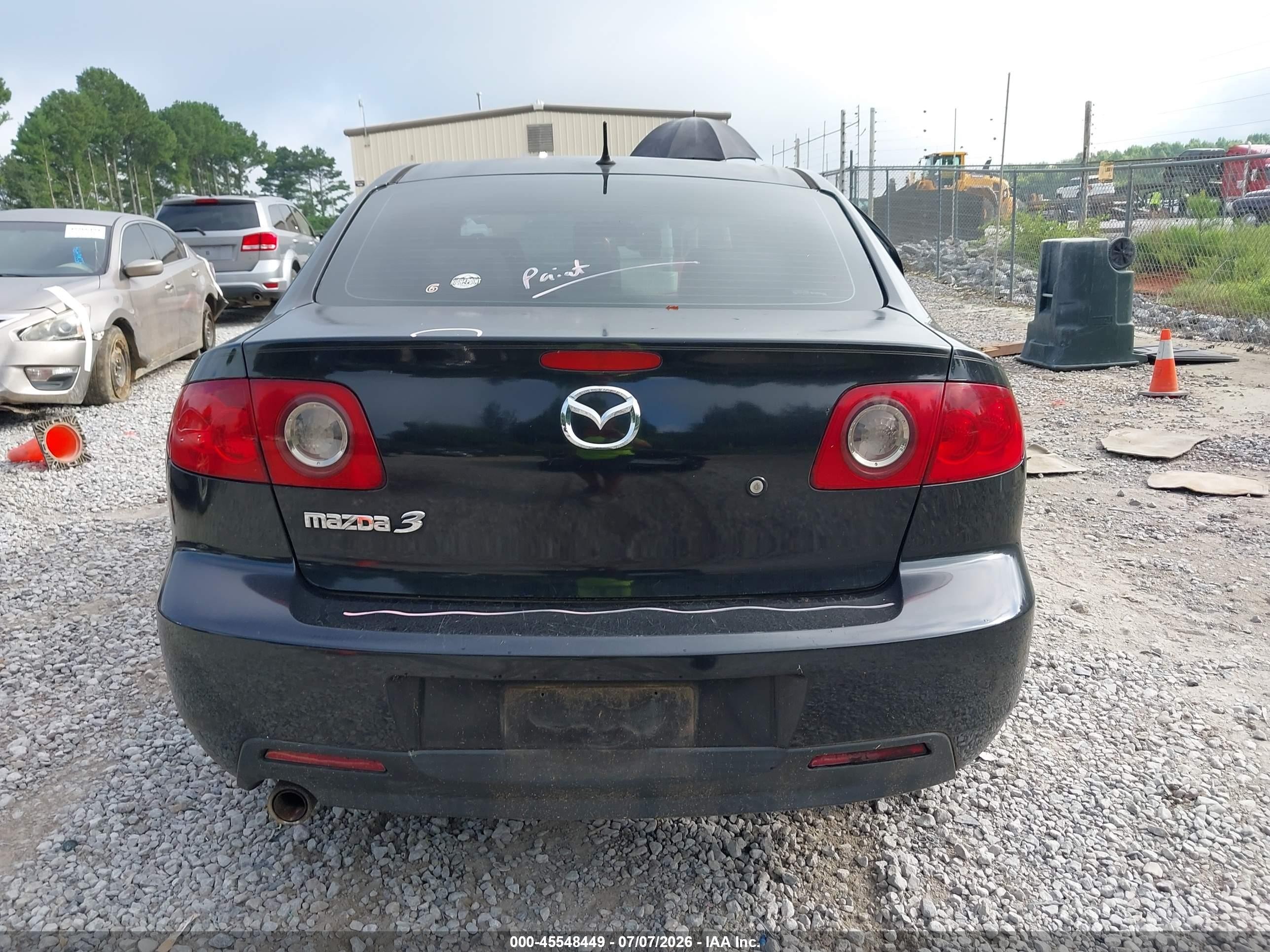 2006 Mazda Mazda3 I Touring Black vin: JM1BK12F261450438