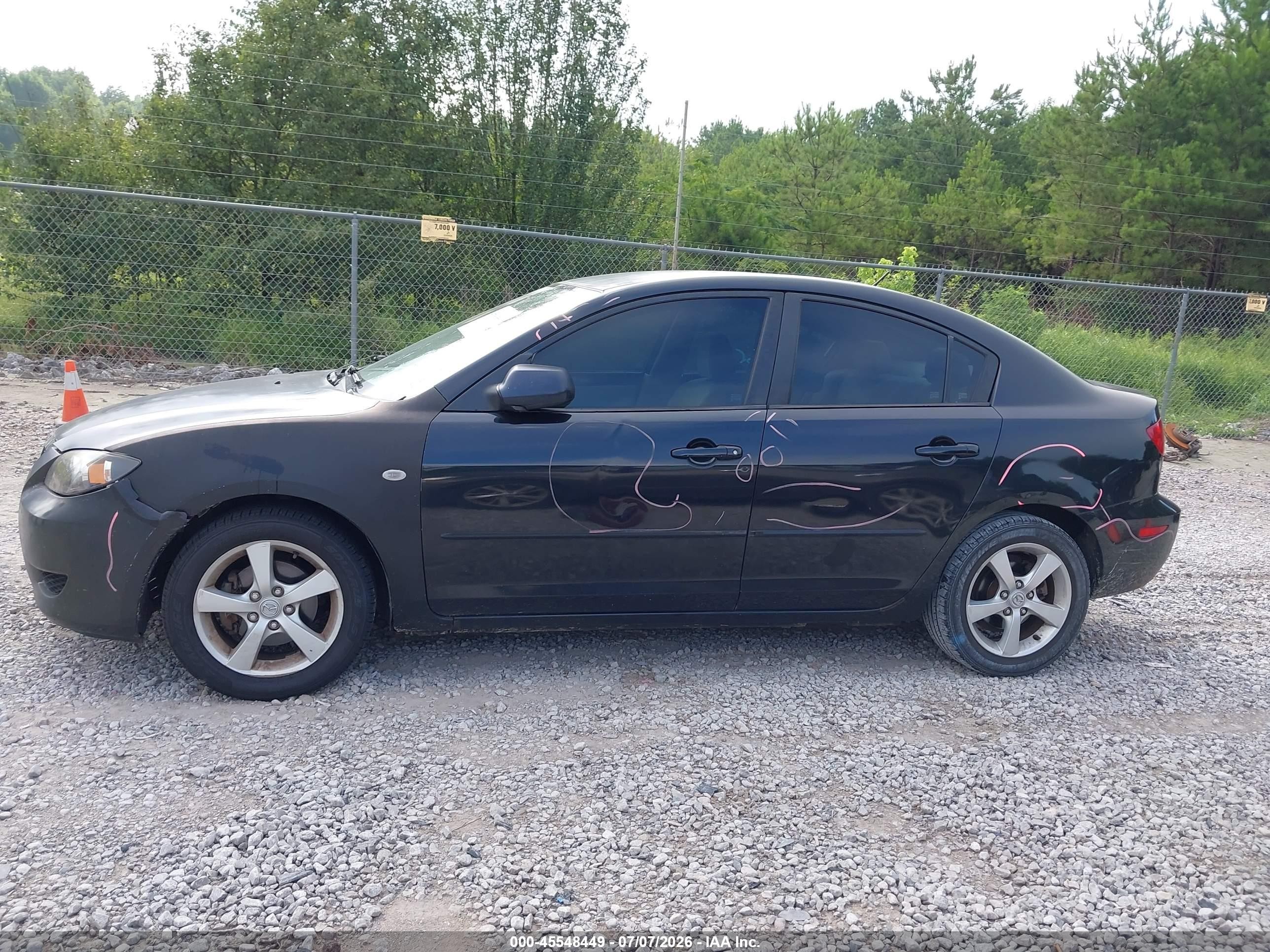 2006 Mazda Mazda3 I Touring Black vin: JM1BK12F261450438
