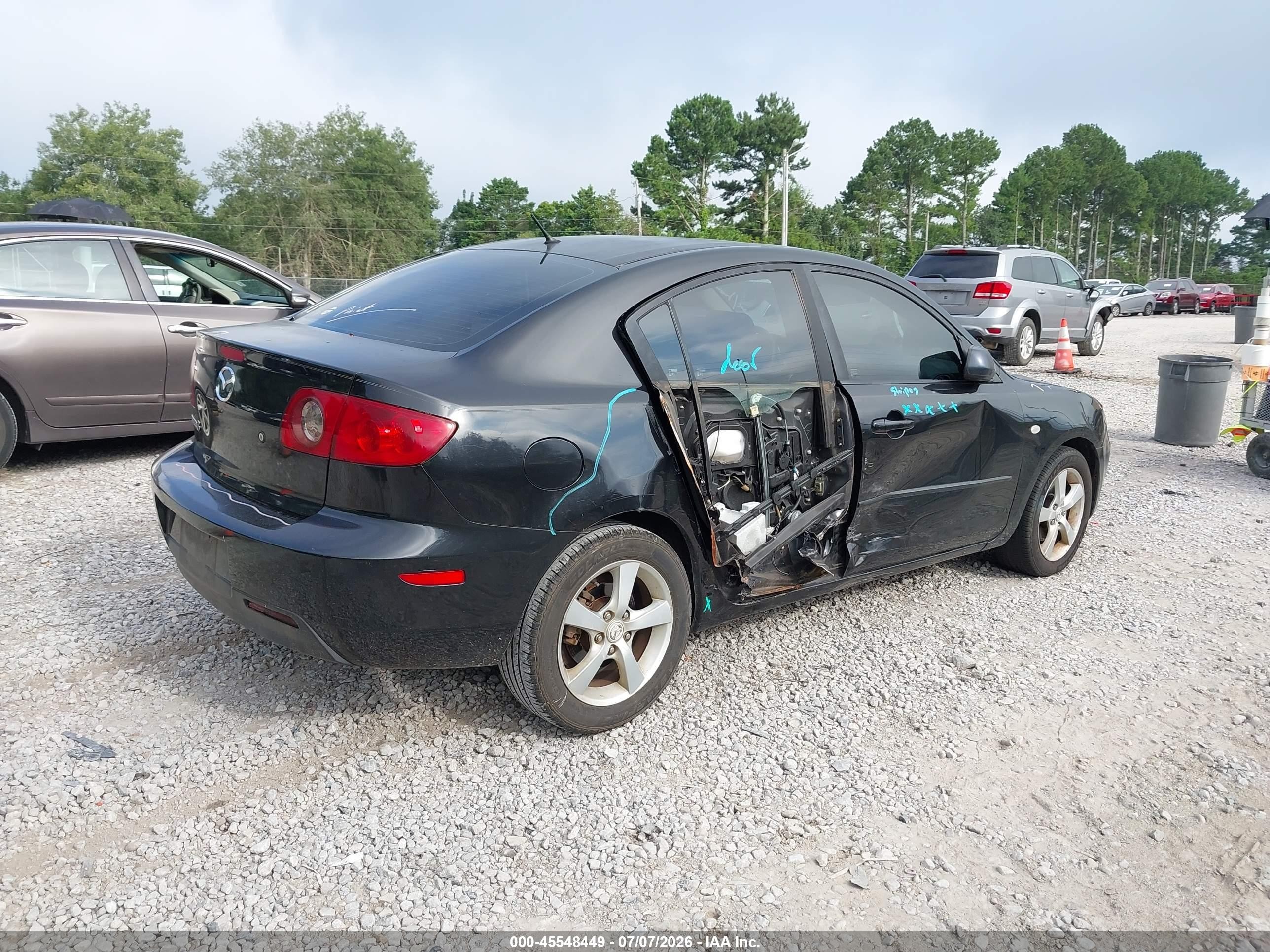 2006 Mazda Mazda3 I Touring Black vin: JM1BK12F261450438