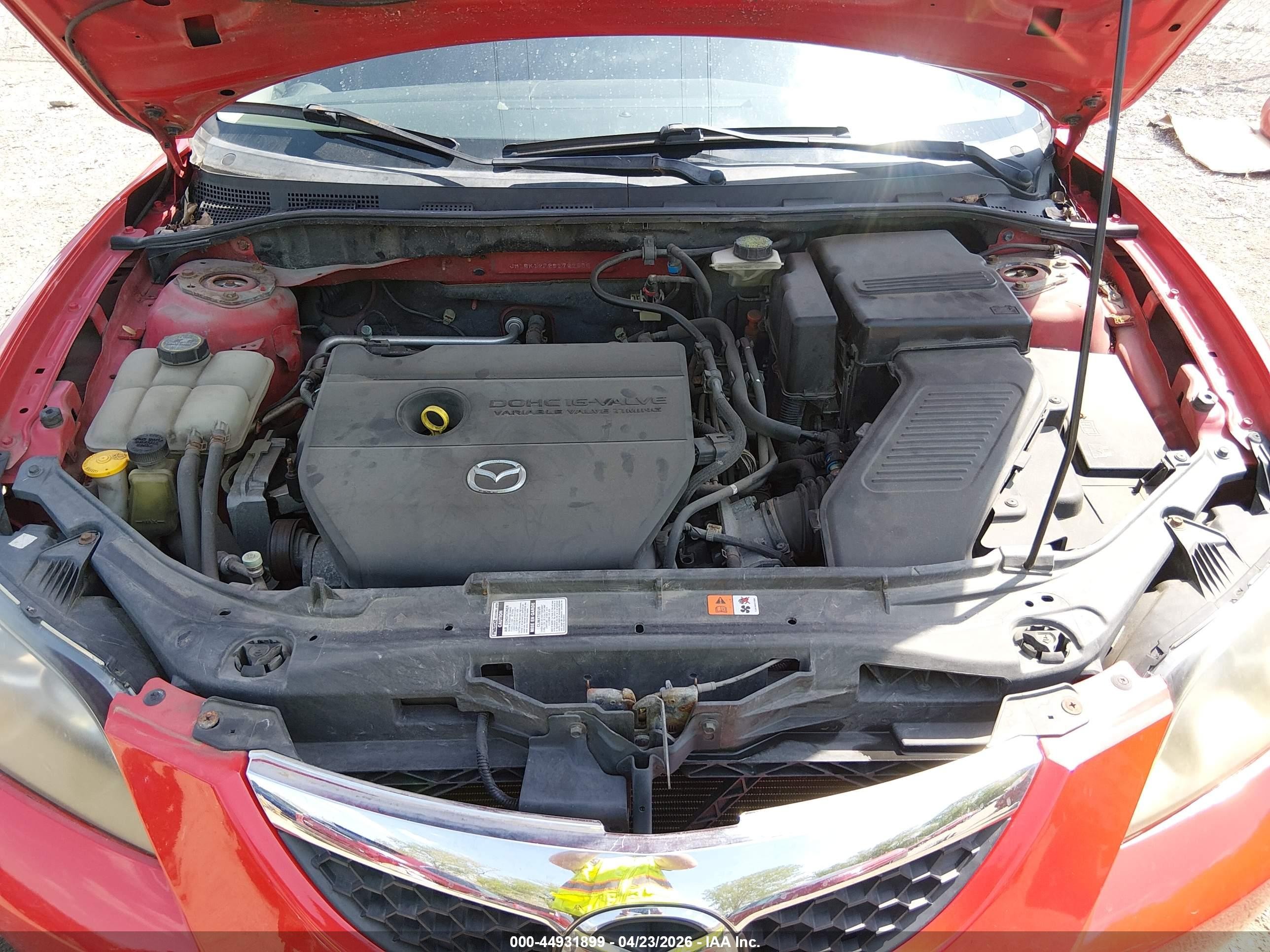 2008 Mazda Mazda3 I Sport Red vin: JM1BK12F281792930