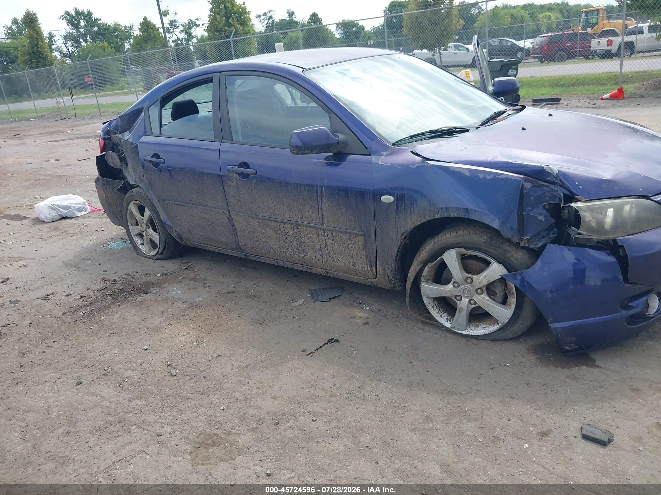 2006 Mazda Mazda3 I Touring Blue vin: JM1BK12F361481116
