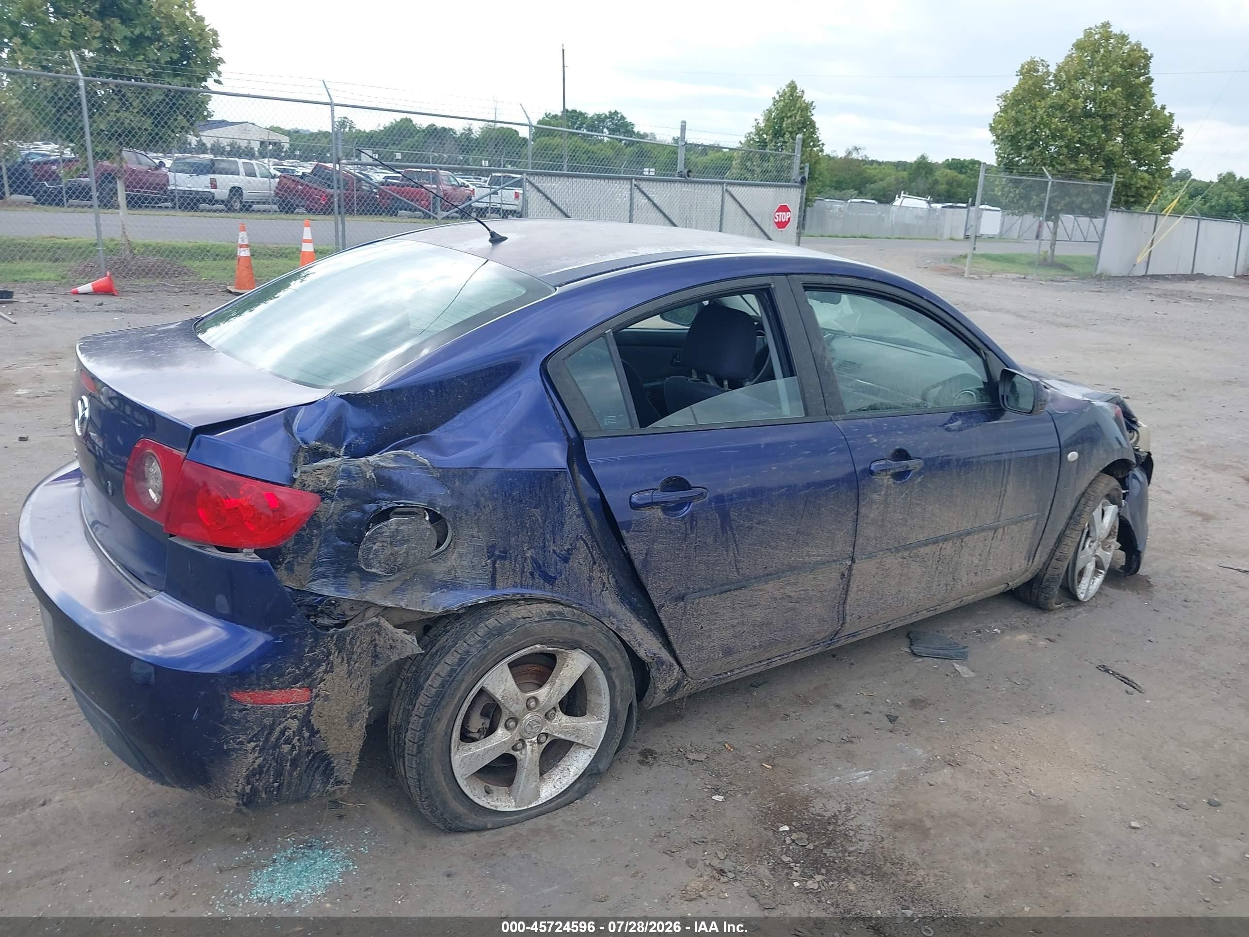 2006 Mazda Mazda3 I Touring Blue vin: JM1BK12F361481116