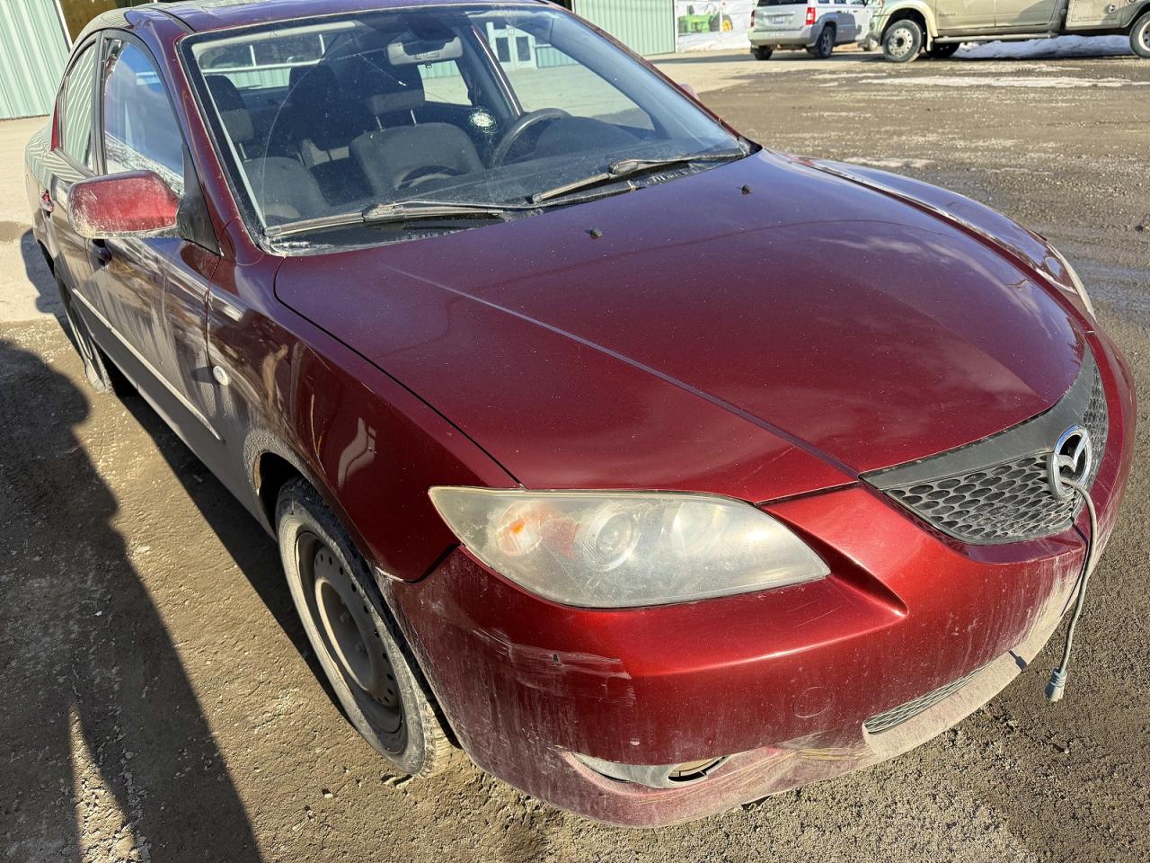 2006 Mazda 3 I Red vin: JM1BK12F361504653