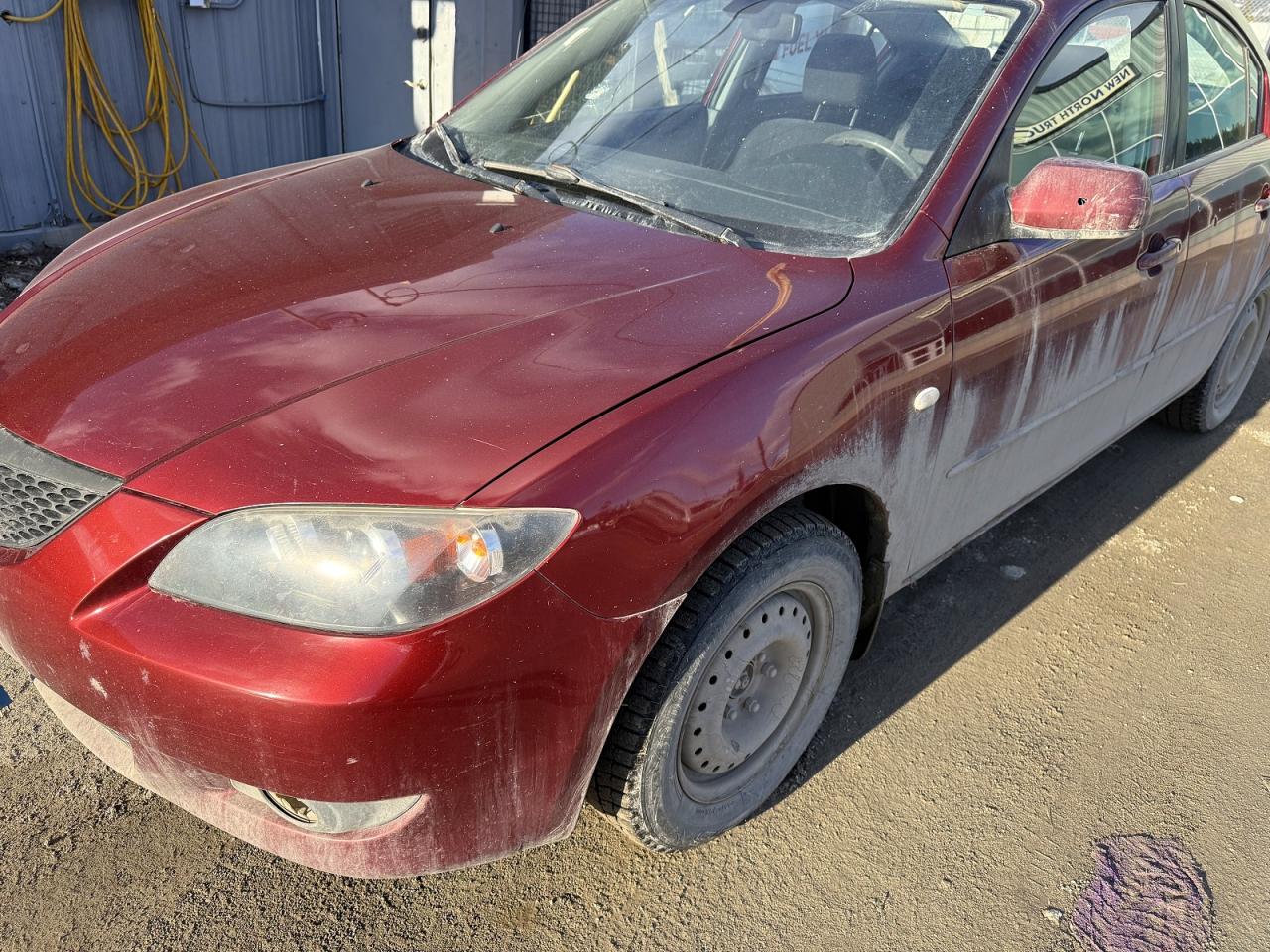 2006 Mazda 3 I Red vin: JM1BK12F361504653