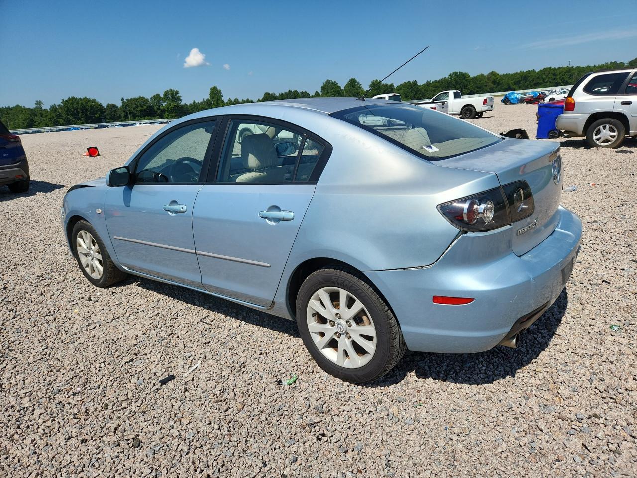 2008 Mazda 3 I Blue vin: JM1BK12F381850513