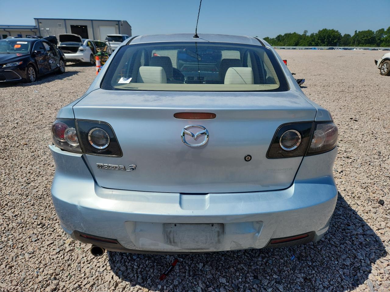 2008 Mazda 3 I Blue vin: JM1BK12F381850513