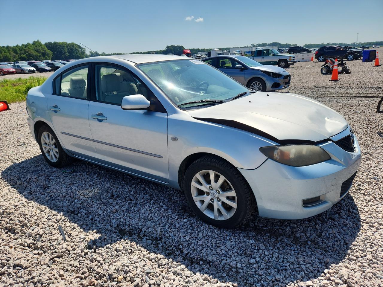 2008 Mazda 3 I Blue vin: JM1BK12F381850513