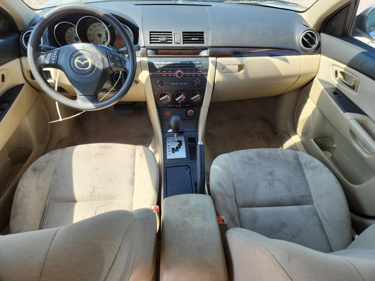 2008 Mazda 3 I Blue vin: JM1BK12F381850513