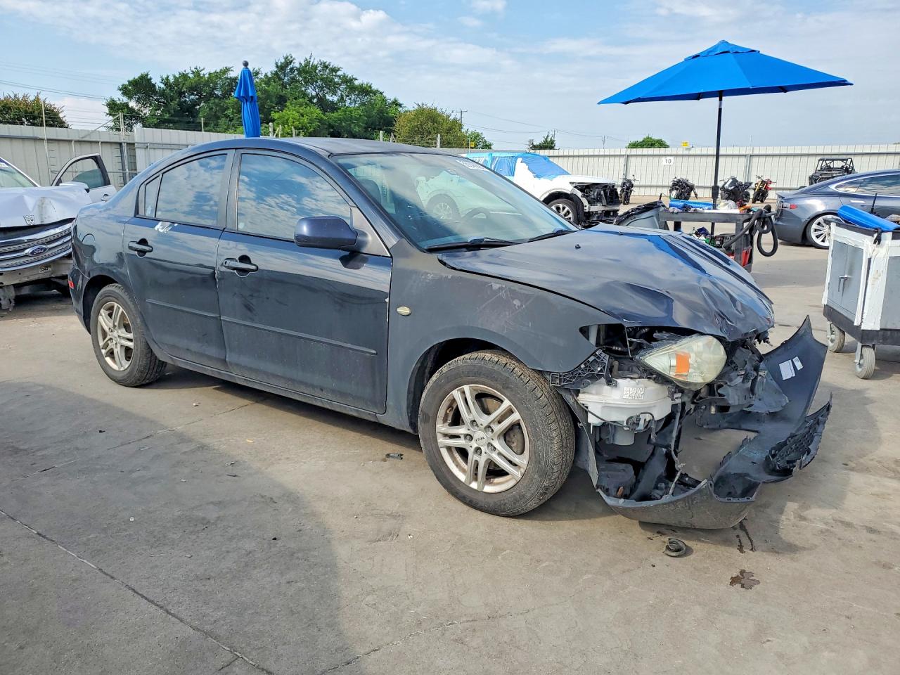 2008 Mazda 3 I Угольный vin: JM1BK12F381867294