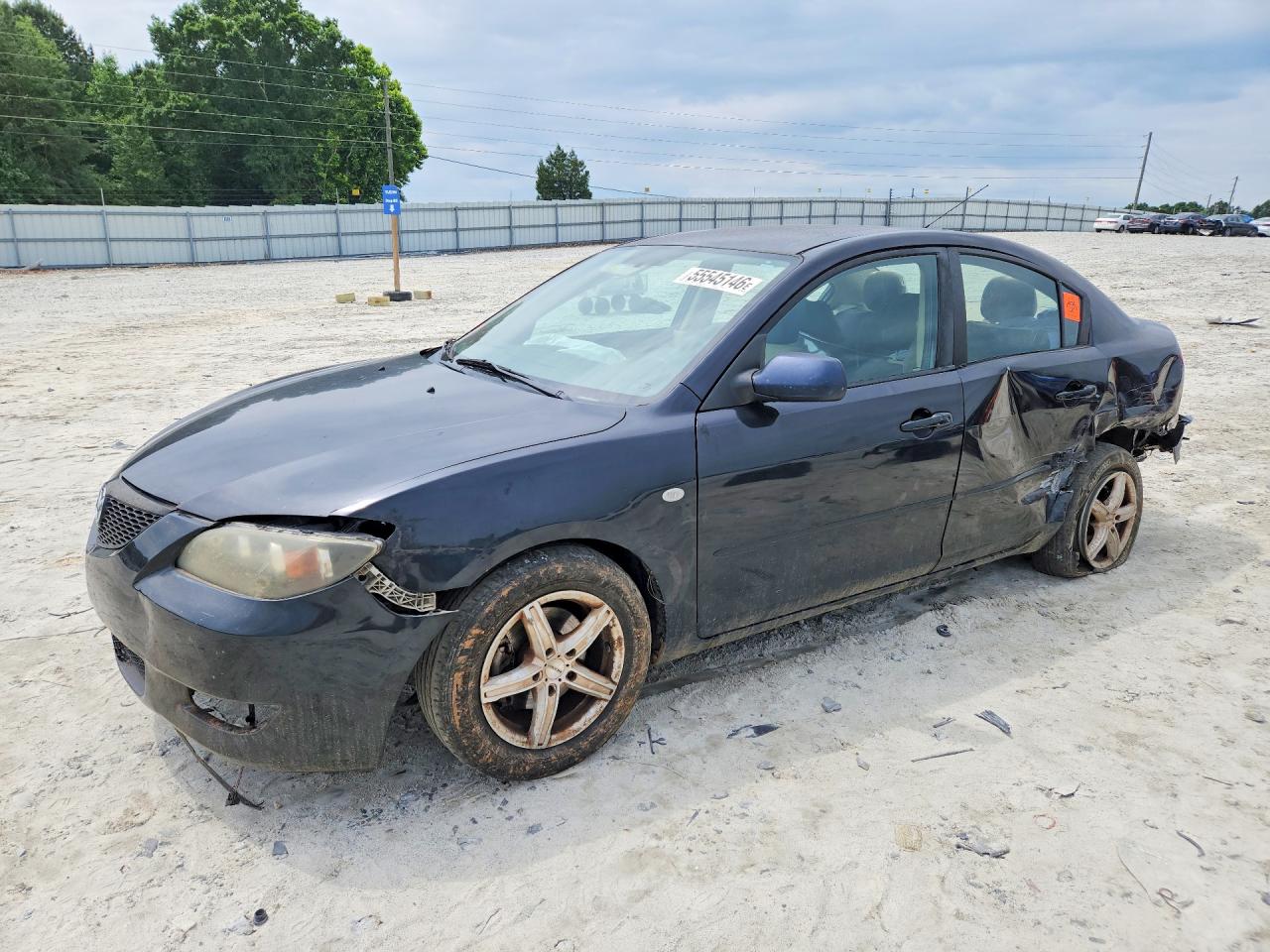 2005 Mazda 3 I Black vin: JM1BK12F451250790