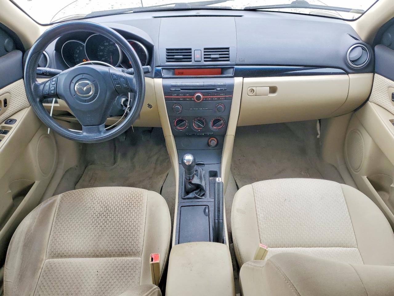 2005 Mazda 3 I Beige vin: JM1BK12F451268884
