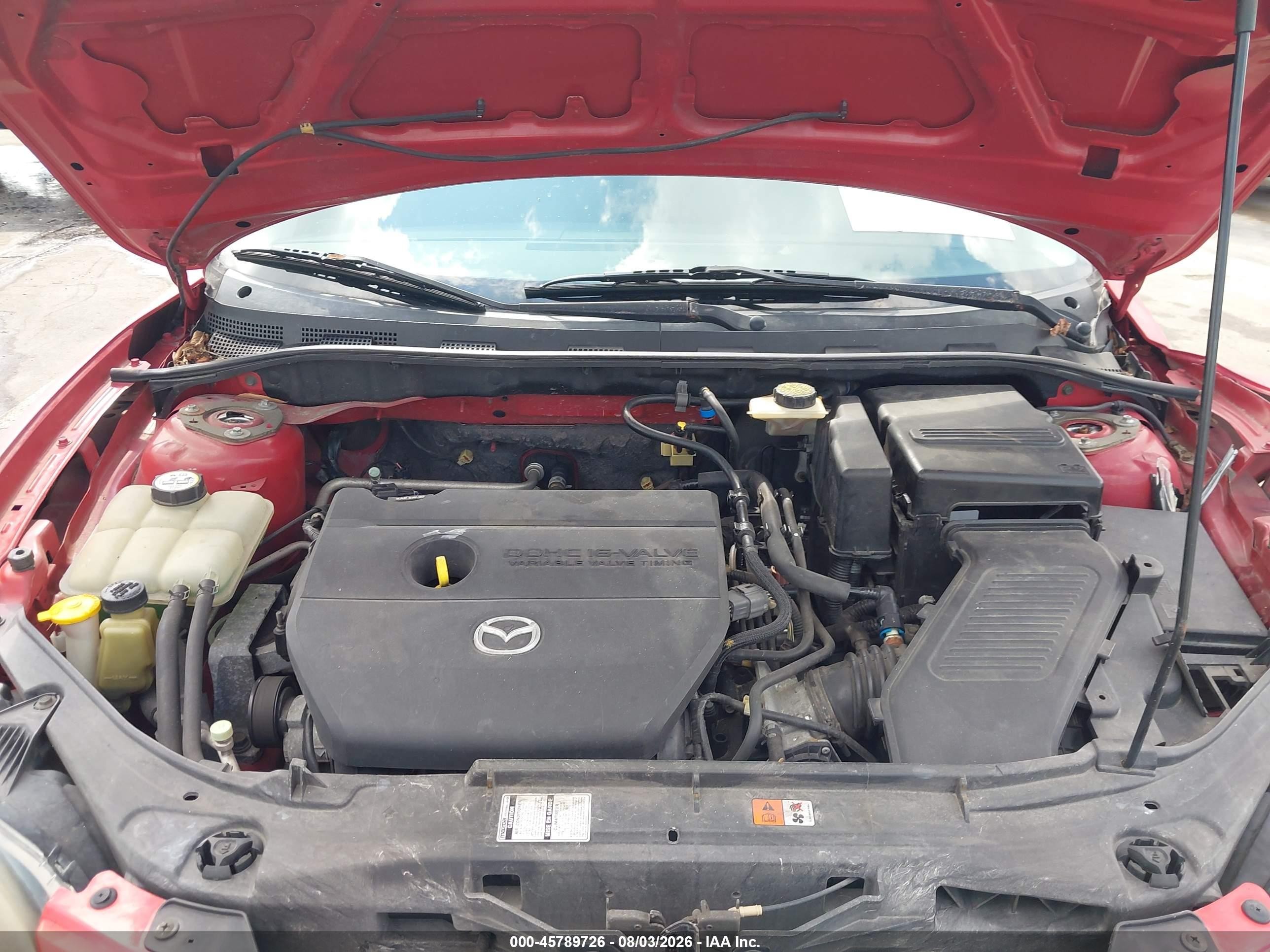 2006 Mazda Mazda3 I Maroon vin: JM1BK12F461416825