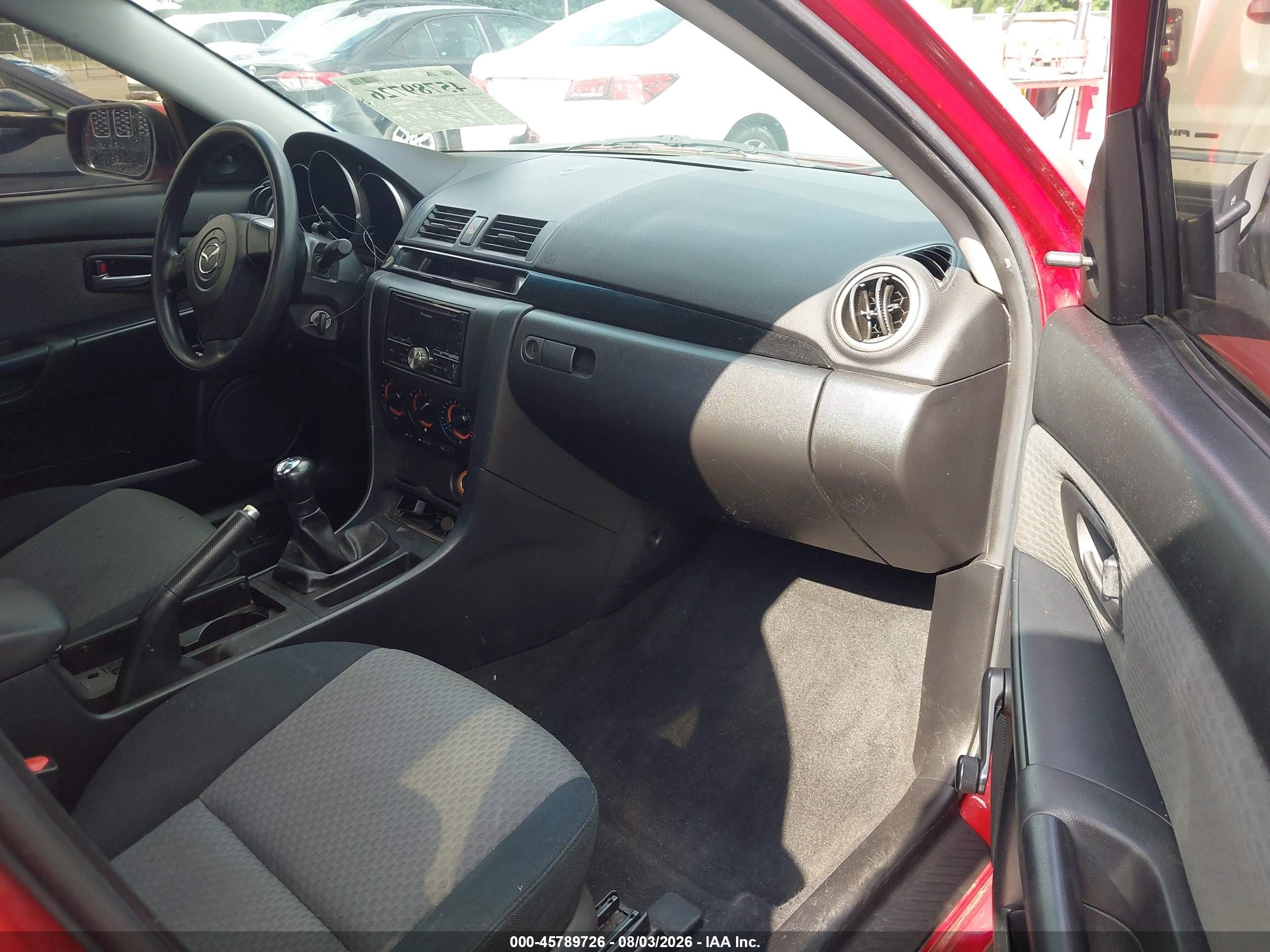 2006 Mazda Mazda3 I Maroon vin: JM1BK12F461416825
