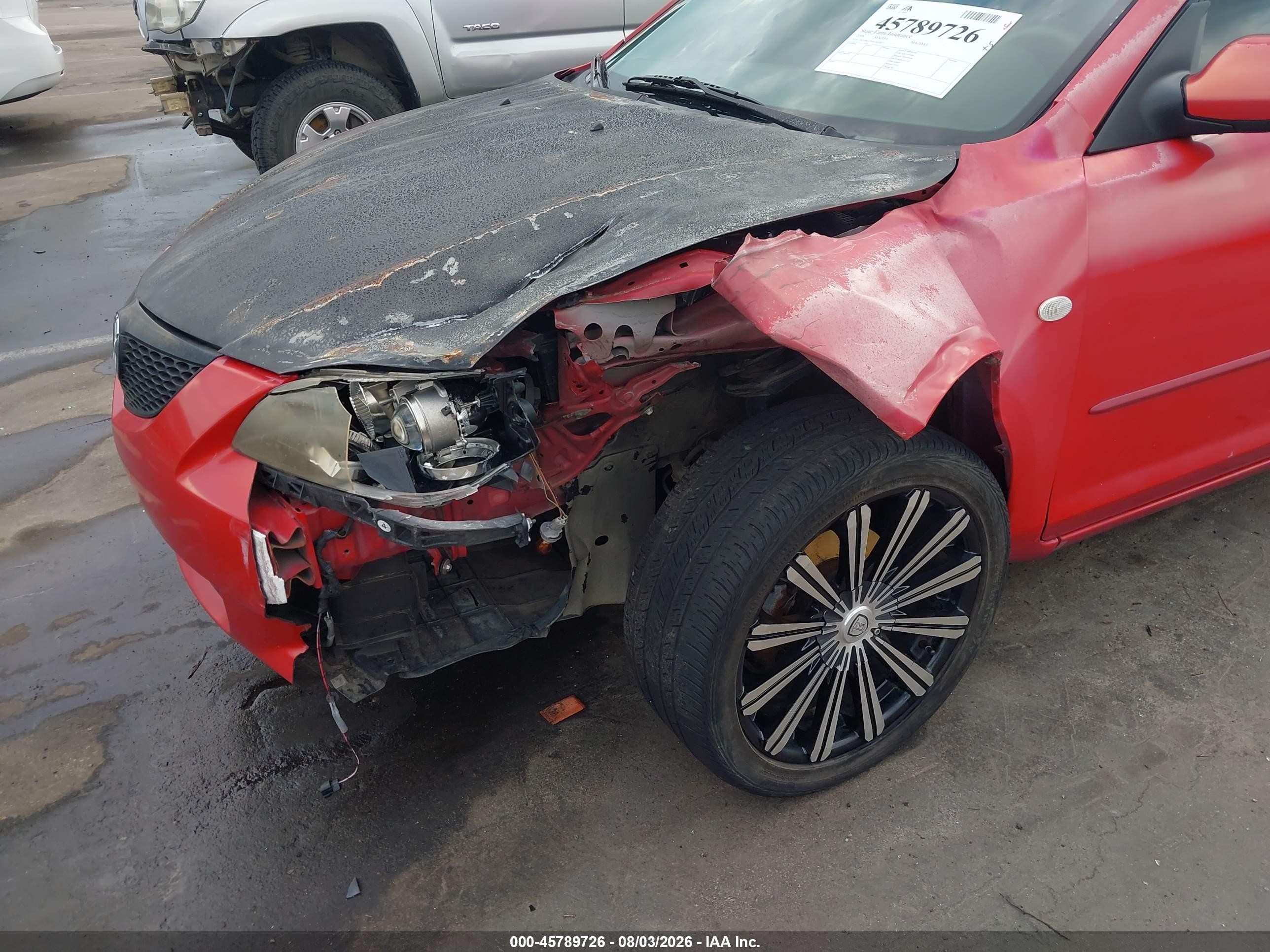 2006 Mazda Mazda3 I Maroon vin: JM1BK12F461416825