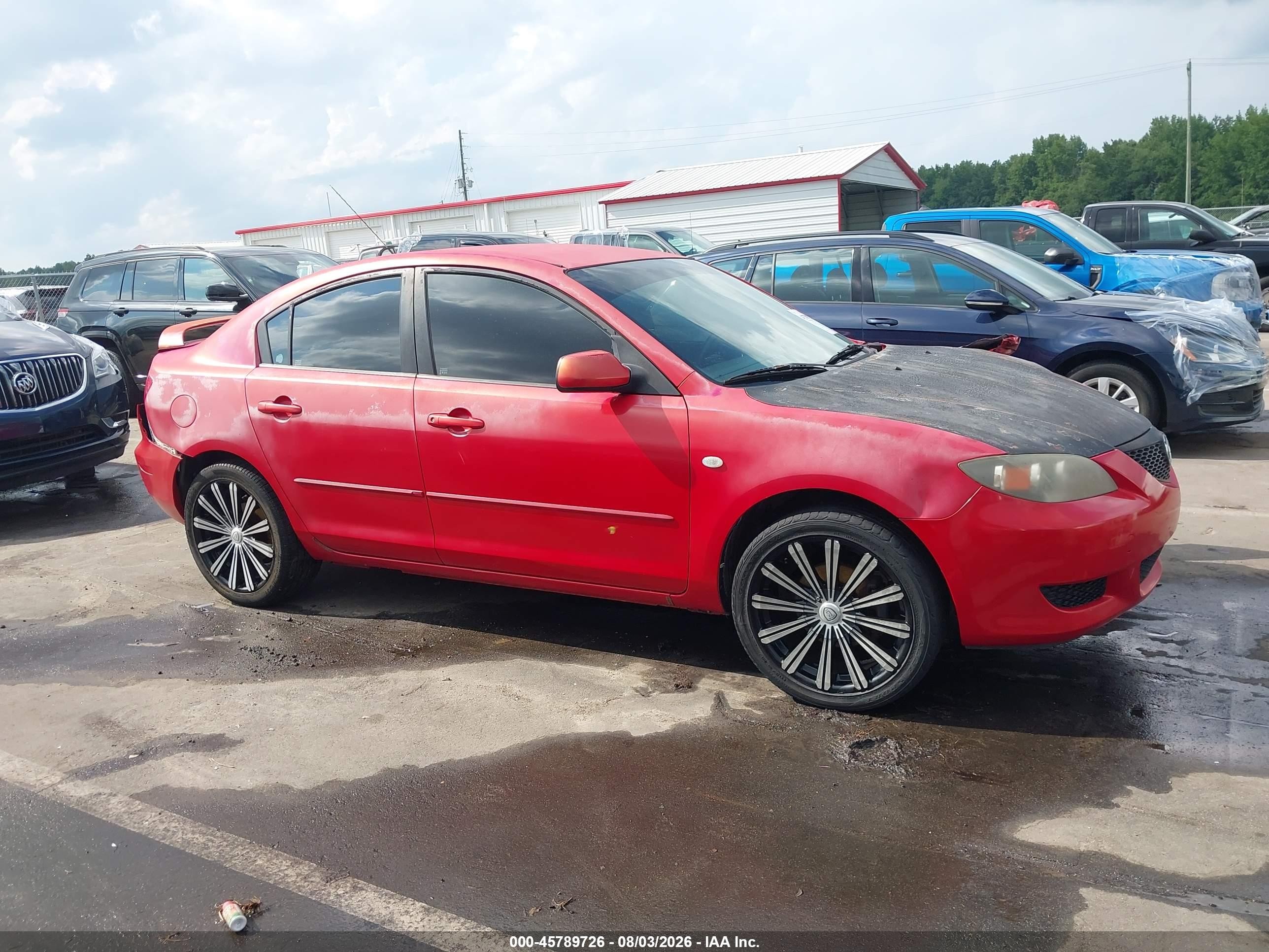 2006 Mazda Mazda3 I Maroon vin: JM1BK12F461416825
