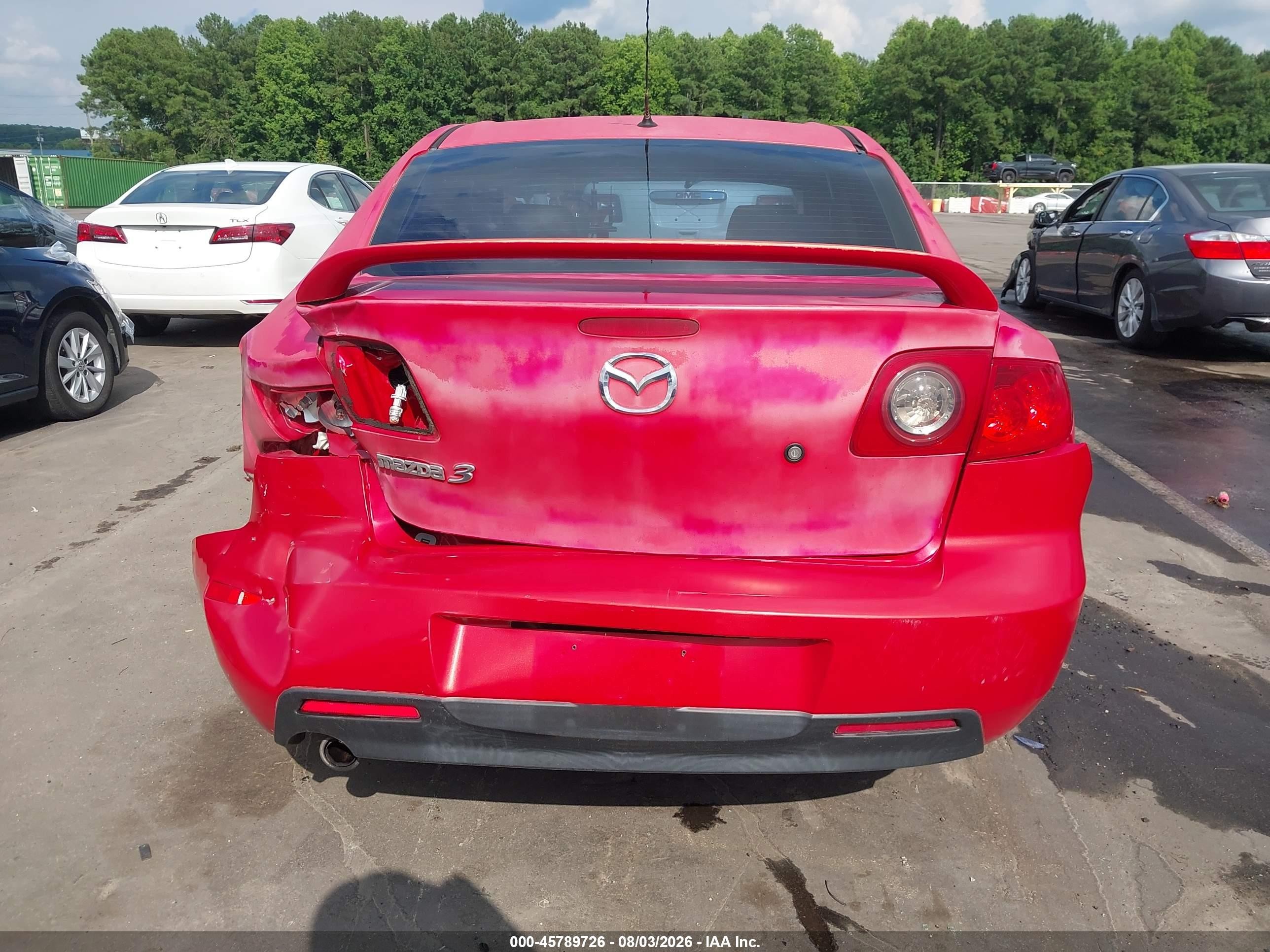 2006 Mazda Mazda3 I Maroon vin: JM1BK12F461416825