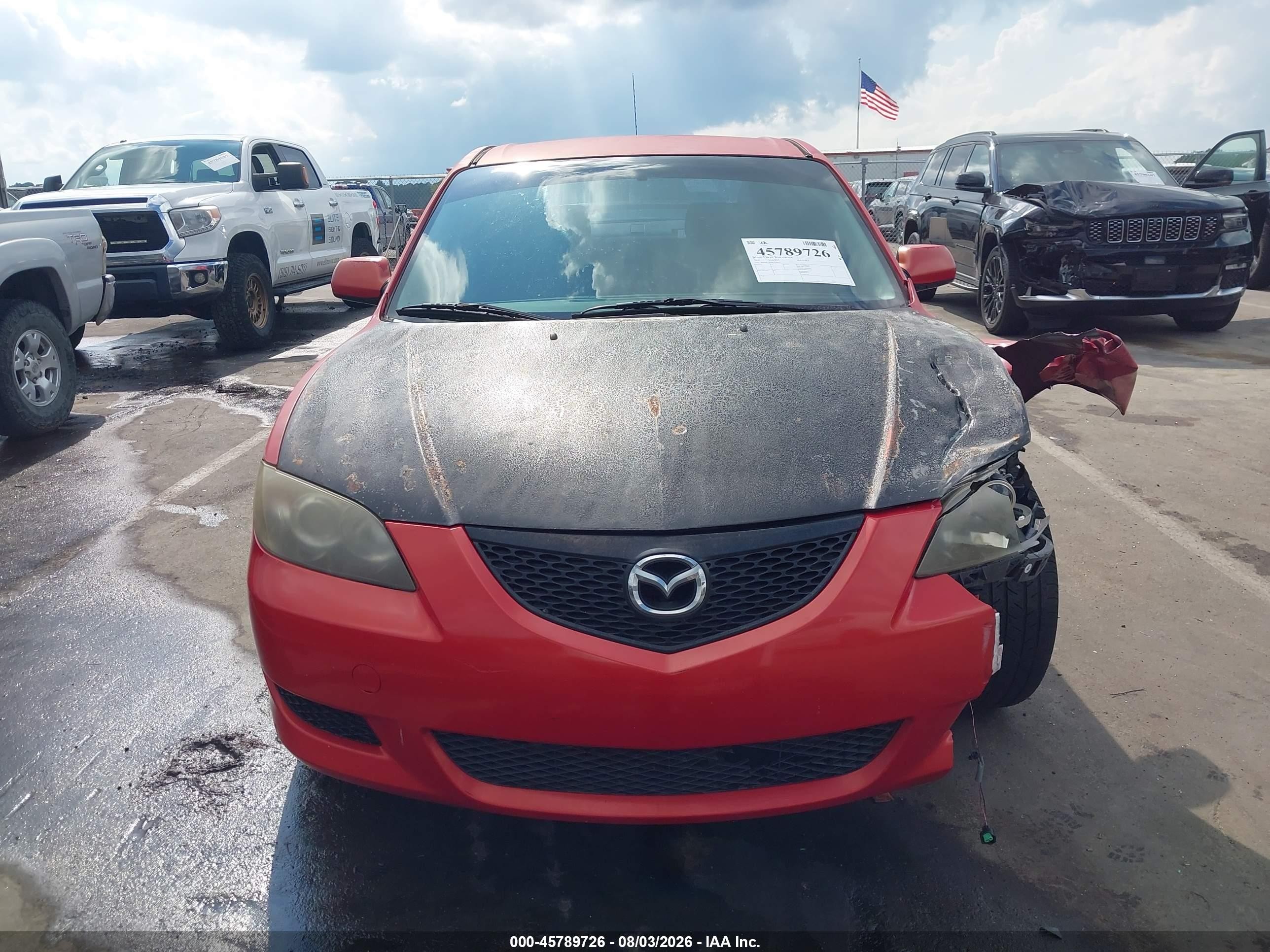 2006 Mazda Mazda3 I Maroon vin: JM1BK12F461416825