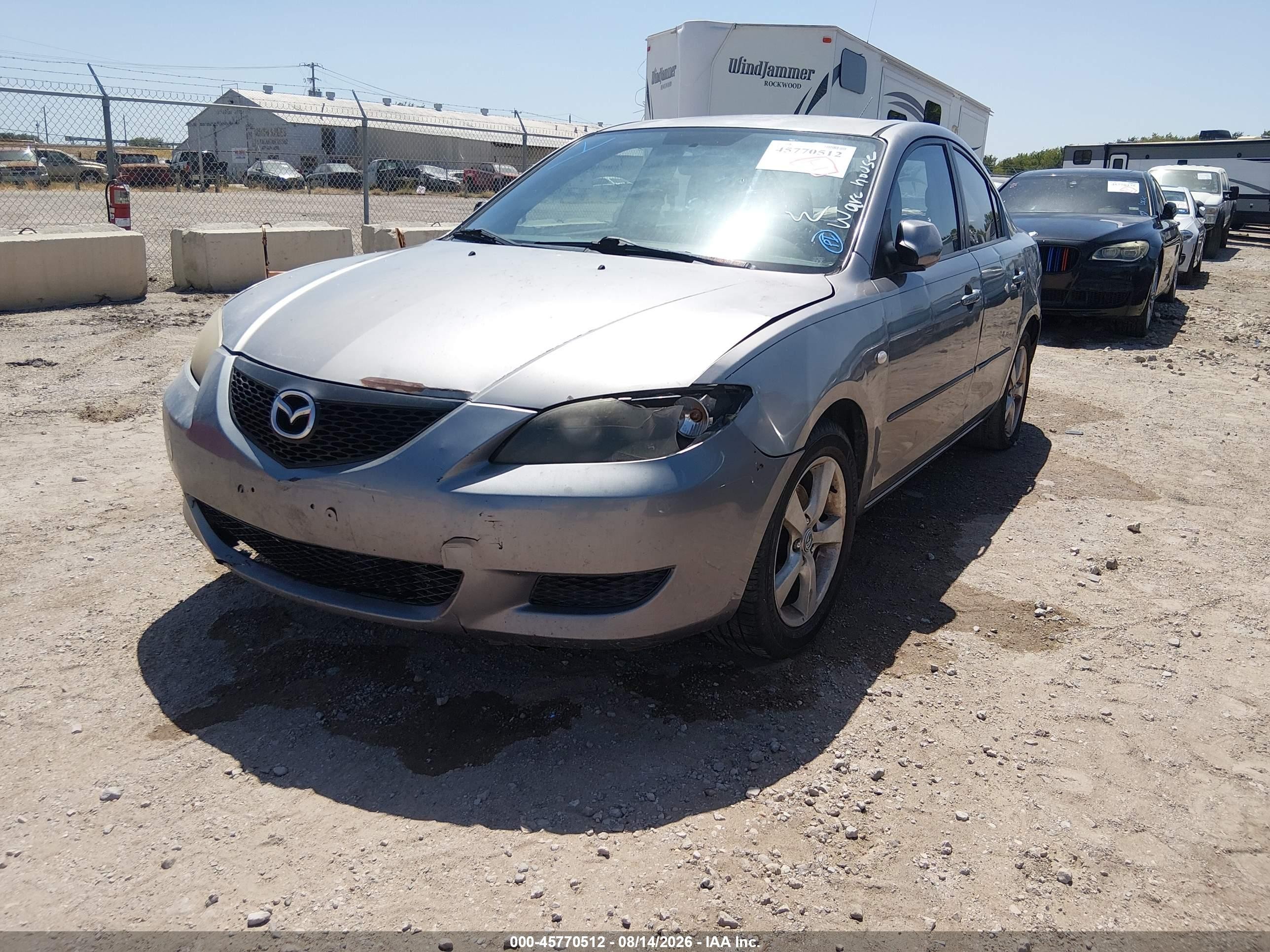 2006 Mazda Mazda3 I Touring Gray vin: JM1BK12F461501115