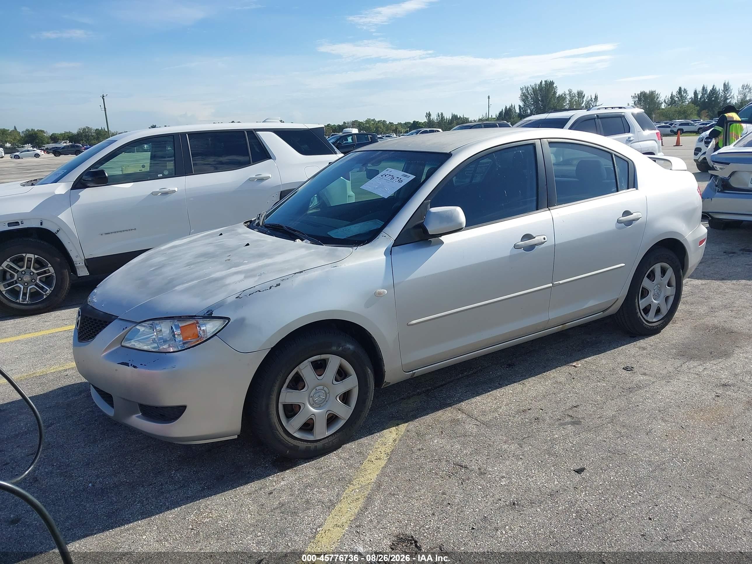 2006 Mazda 3 I Silver vin: JM1BK12F461534924