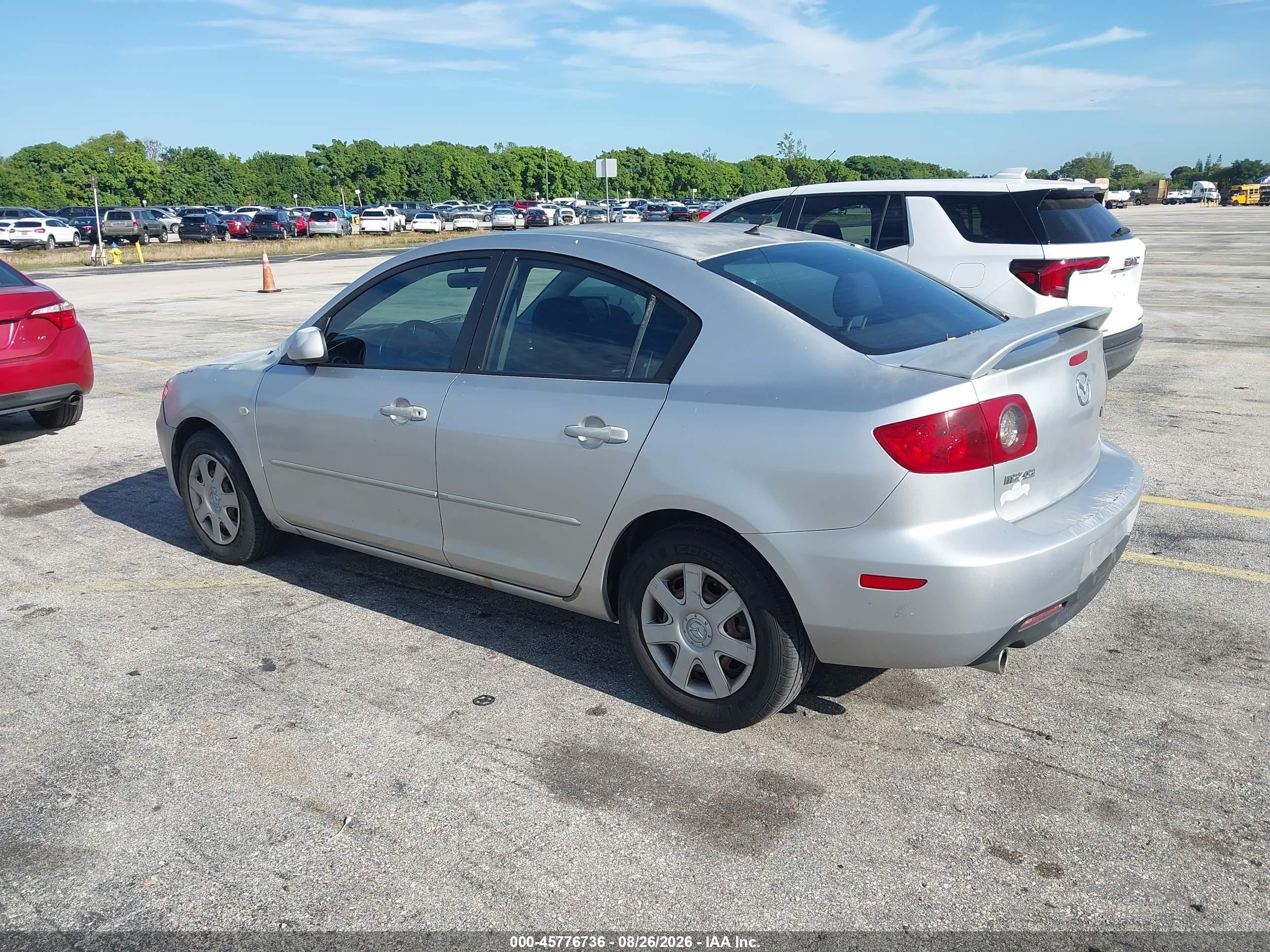 2006 Mazda 3 I Silver vin: JM1BK12F461534924