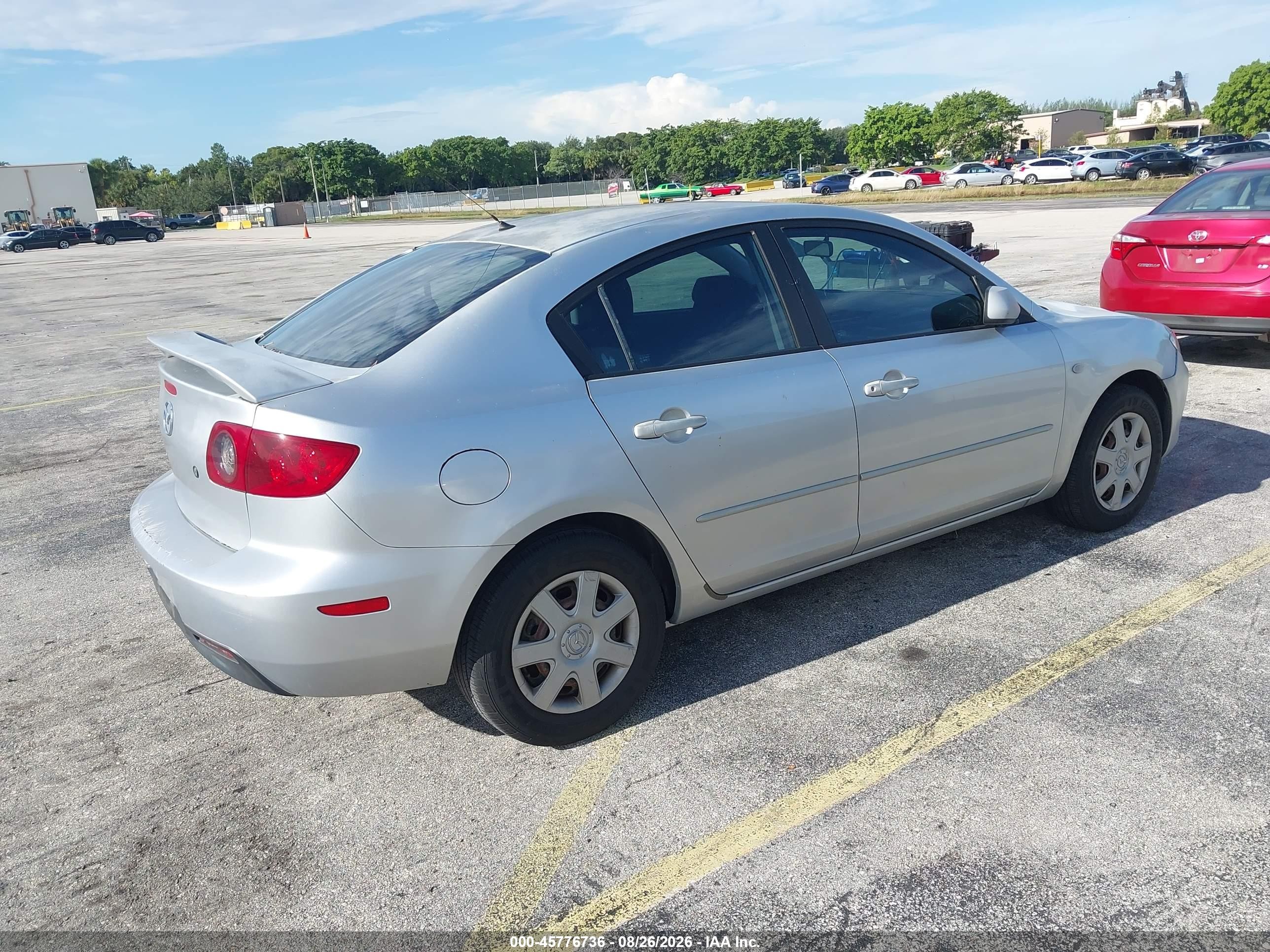 2006 Mazda 3 I Silver vin: JM1BK12F461534924