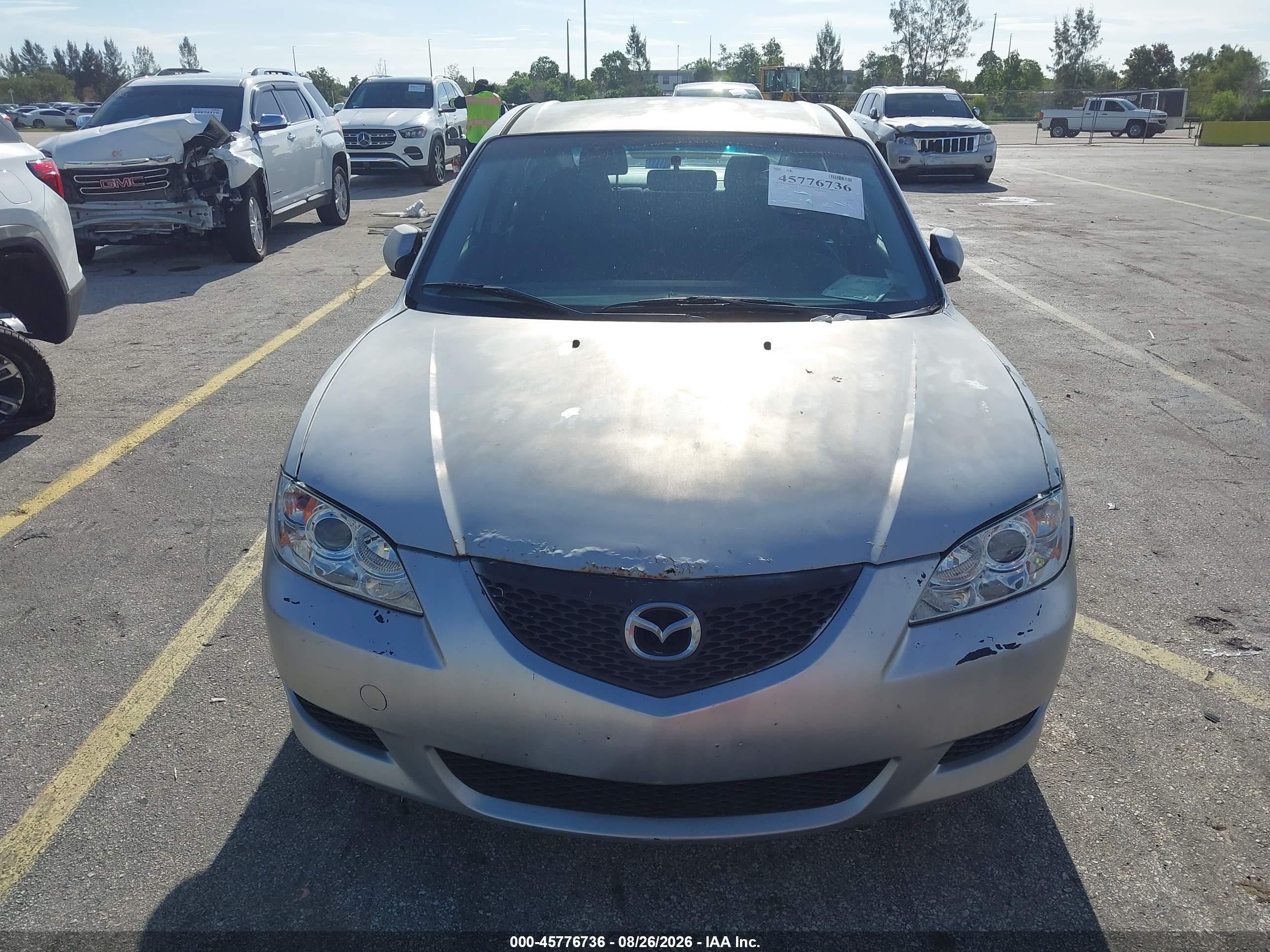 2006 Mazda 3 I Silver vin: JM1BK12F461534924