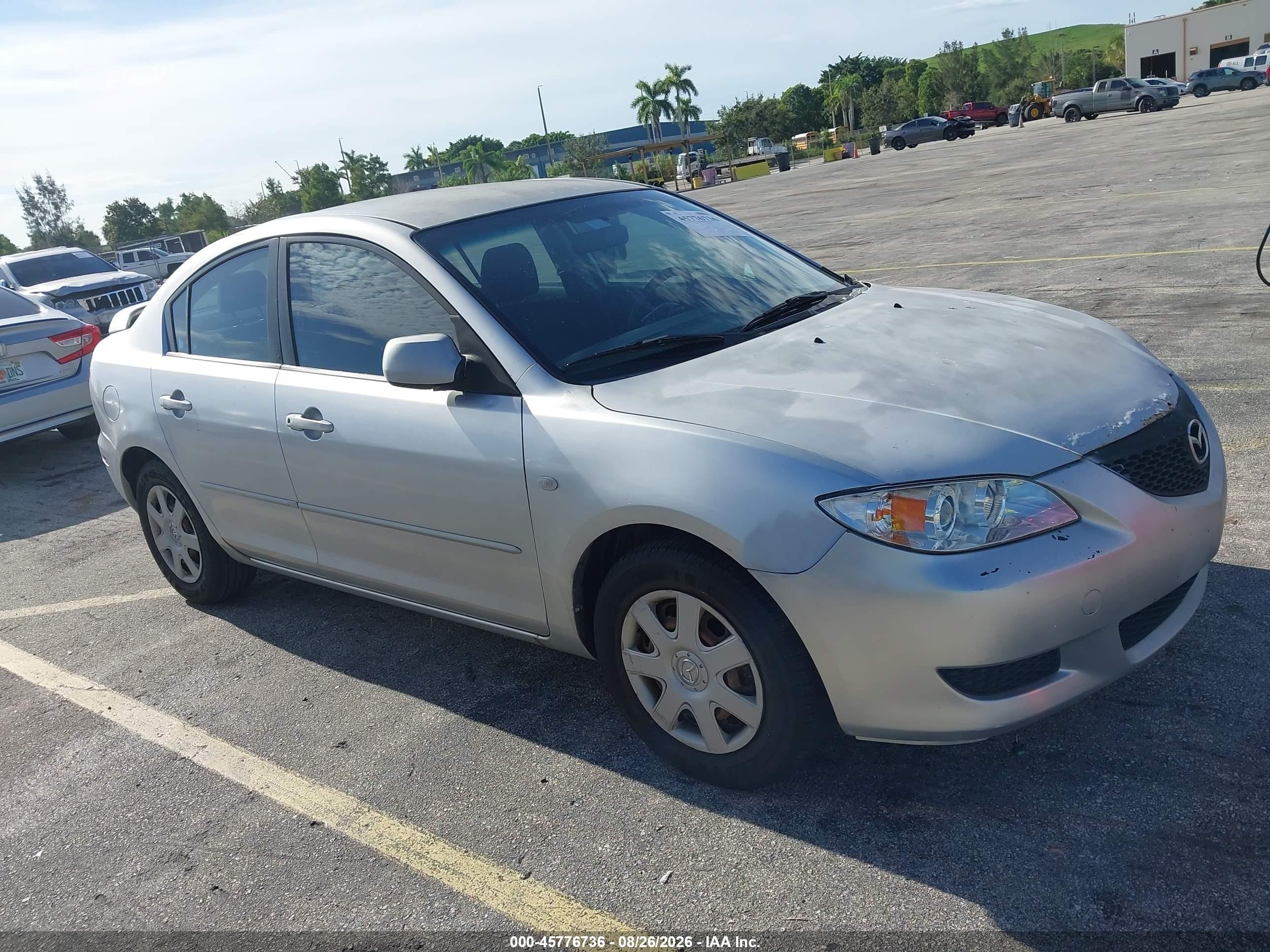 2006 Mazda 3 I Silver vin: JM1BK12F461534924