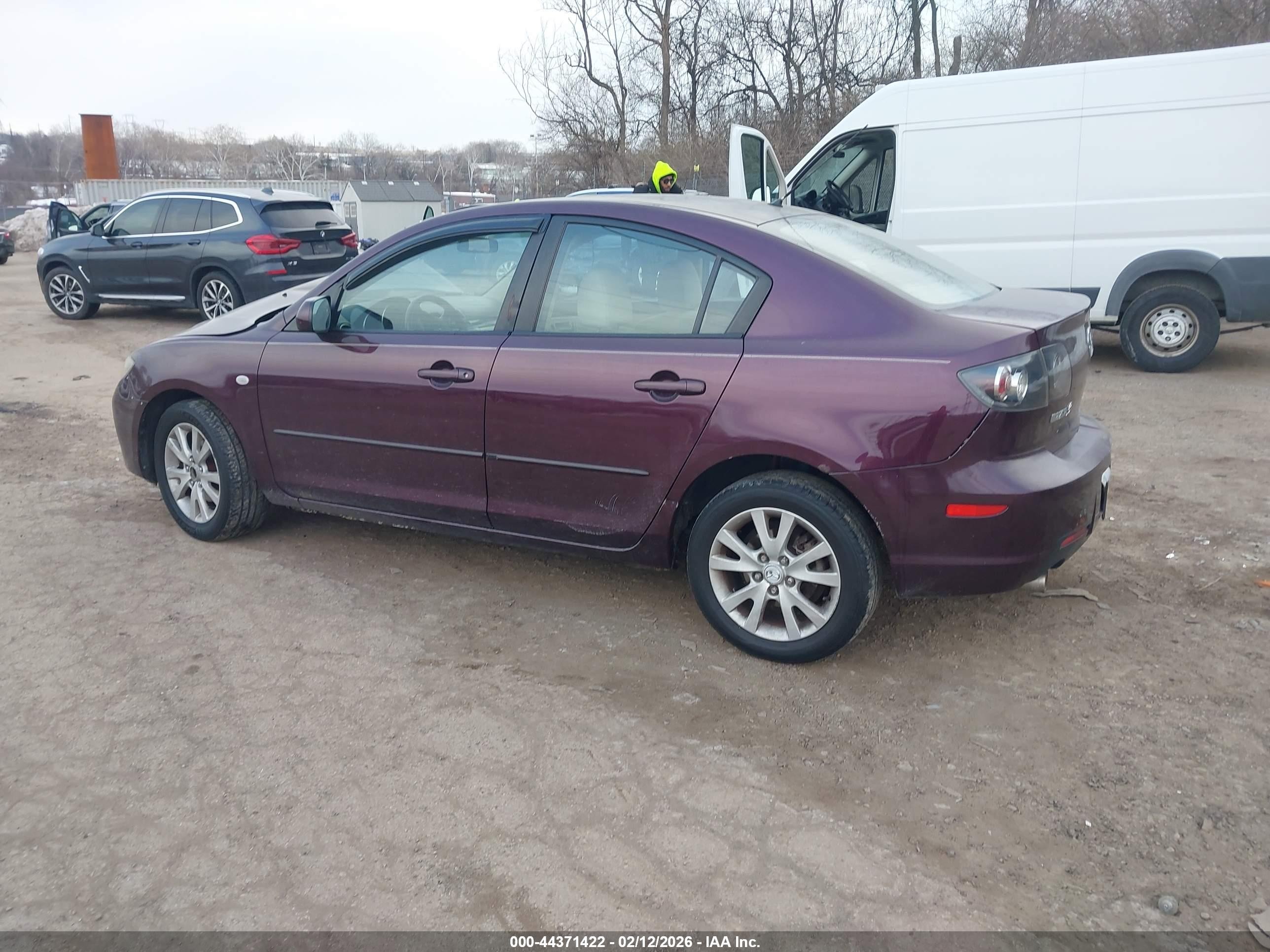 2007 Mazda Mazda3 I Touring Purple vin: JM1BK12F471682525