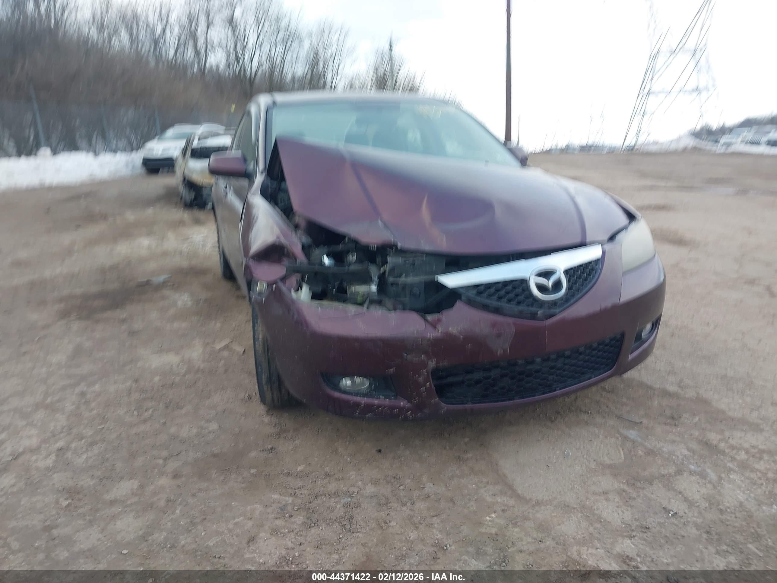 2007 Mazda Mazda3 I Touring Purple vin: JM1BK12F471682525