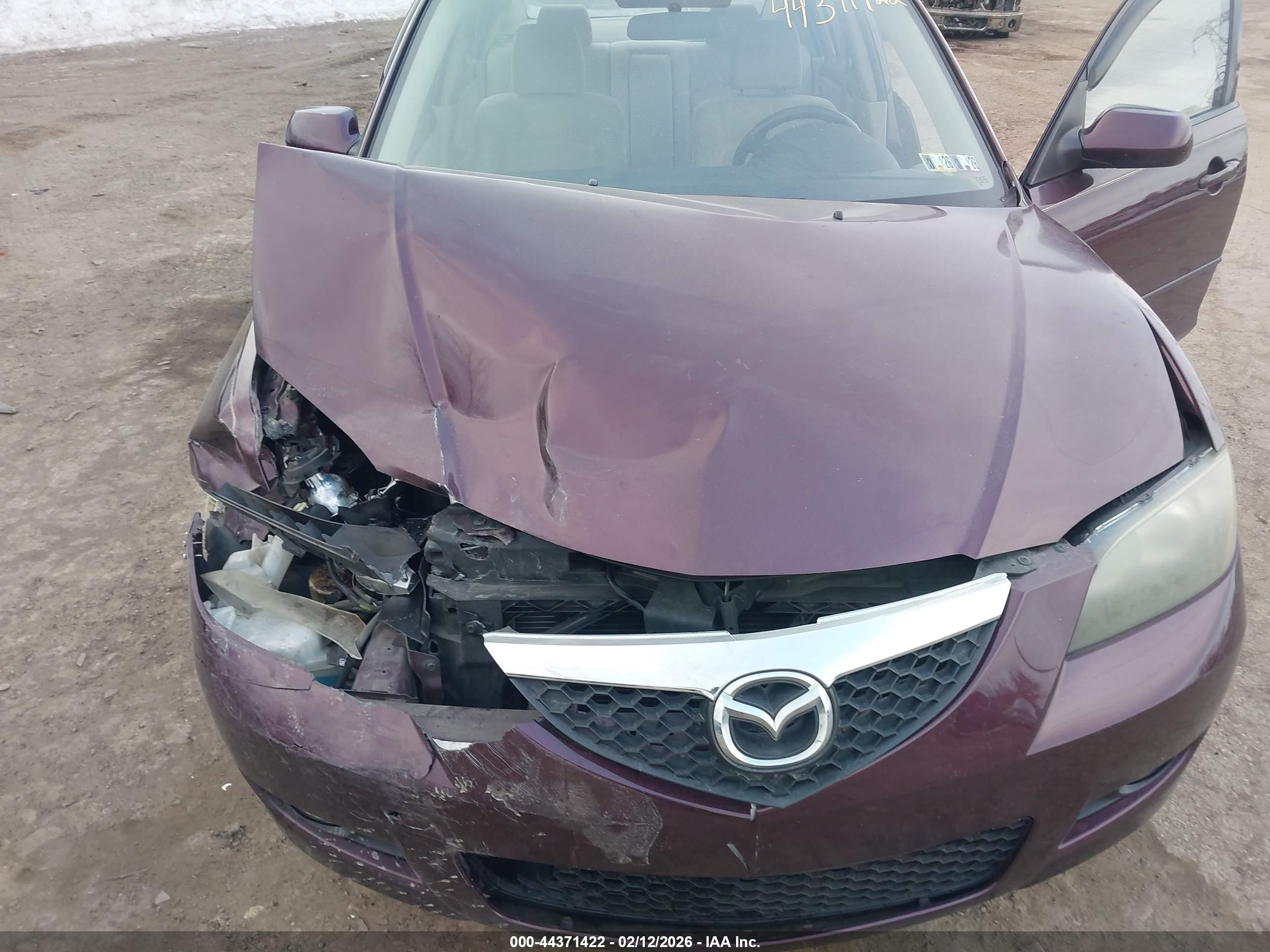 2007 Mazda Mazda3 I Touring Purple vin: JM1BK12F471682525