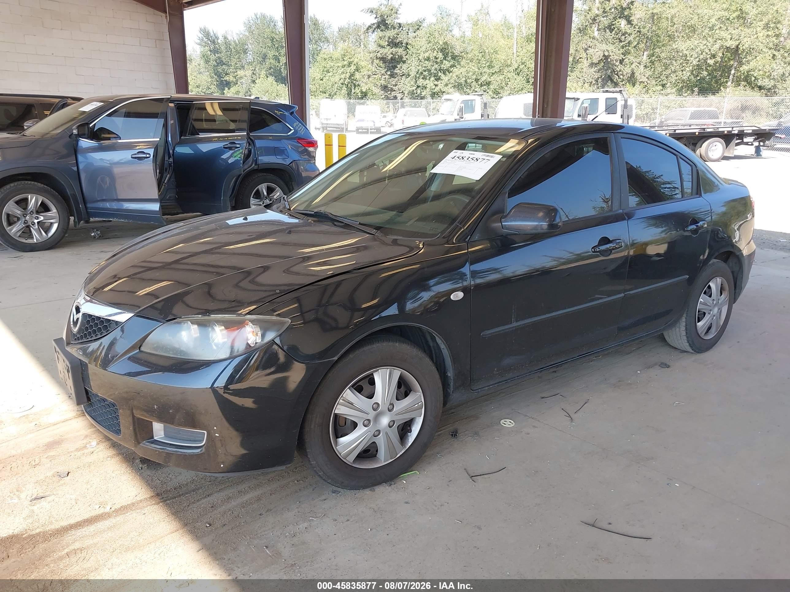 2008 Mazda Mazda3 I Sport Black vin: JM1BK12F581100577