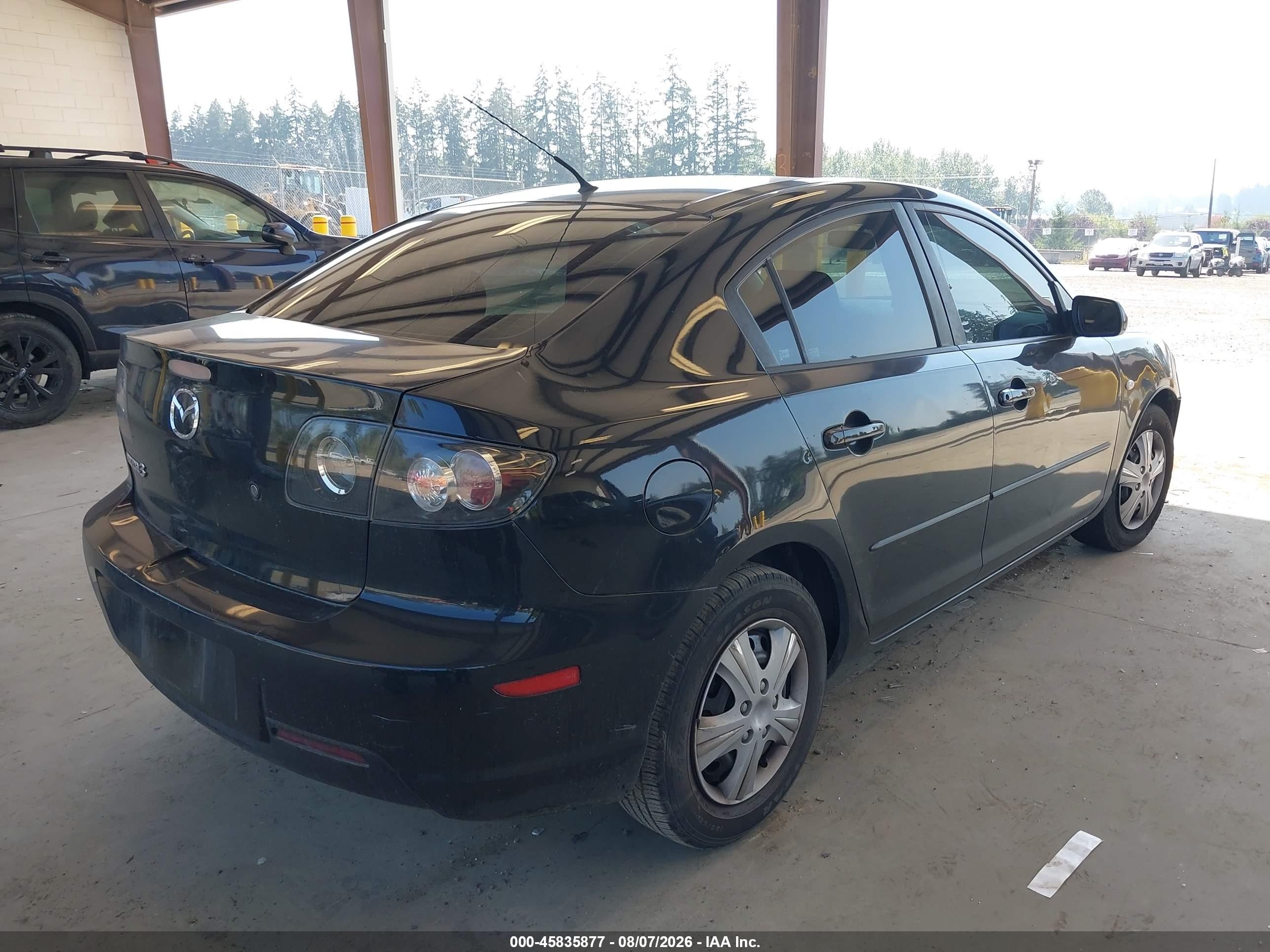 2008 Mazda Mazda3 I Sport Black vin: JM1BK12F581100577