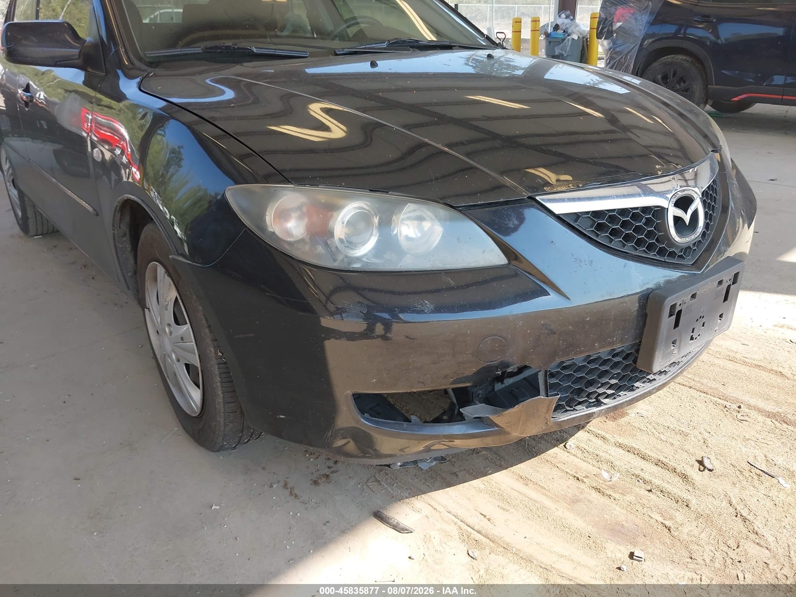 2008 Mazda Mazda3 I Sport Black vin: JM1BK12F581100577