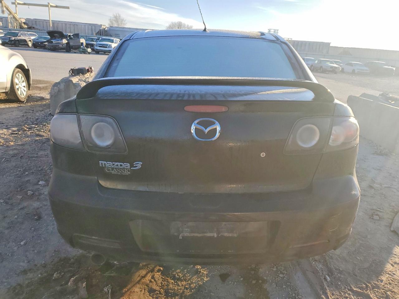 2008 Mazda 3 I Black vin: JM1BK12F581175778