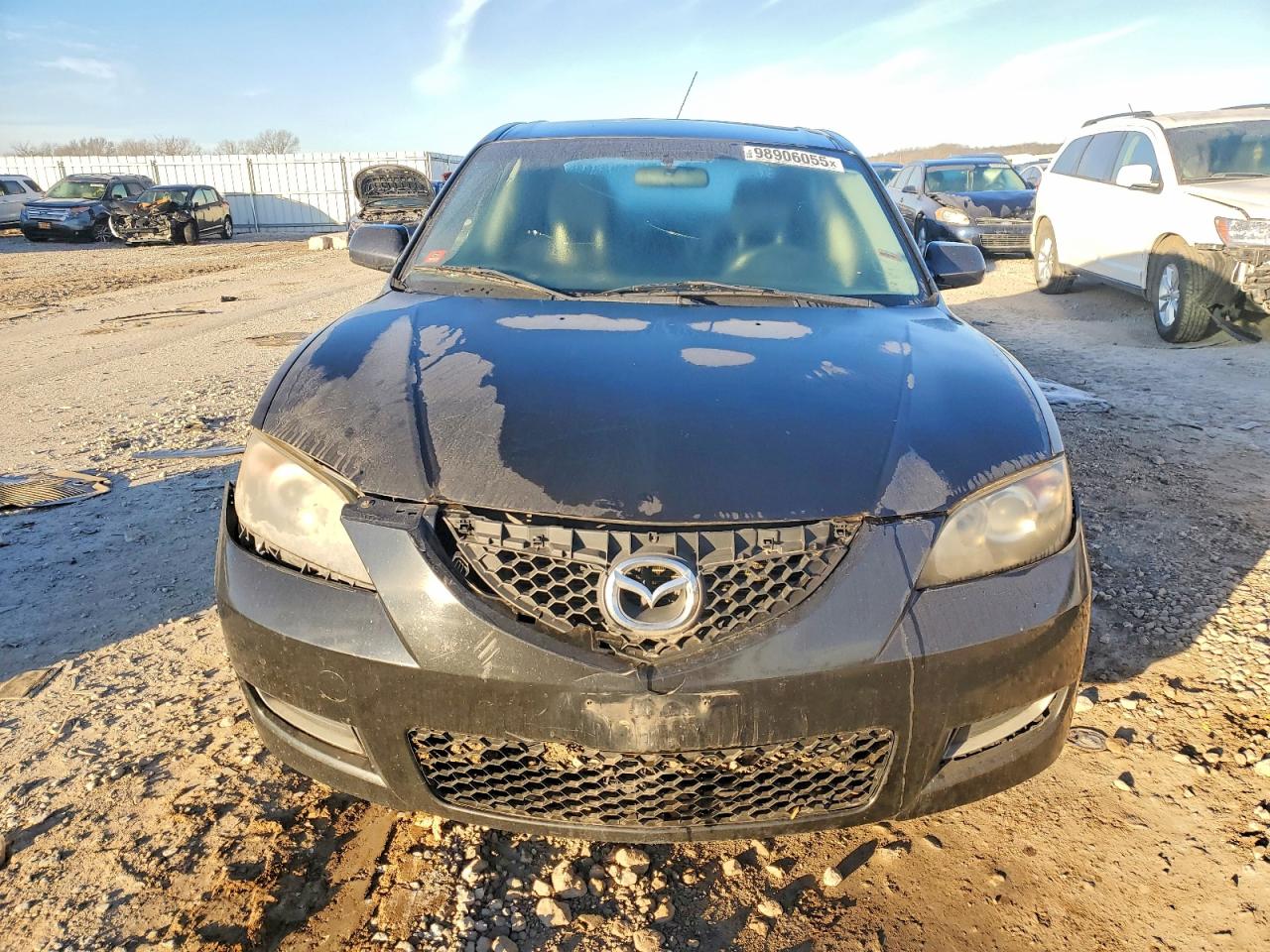 2008 Mazda 3 I Black vin: JM1BK12F581175778